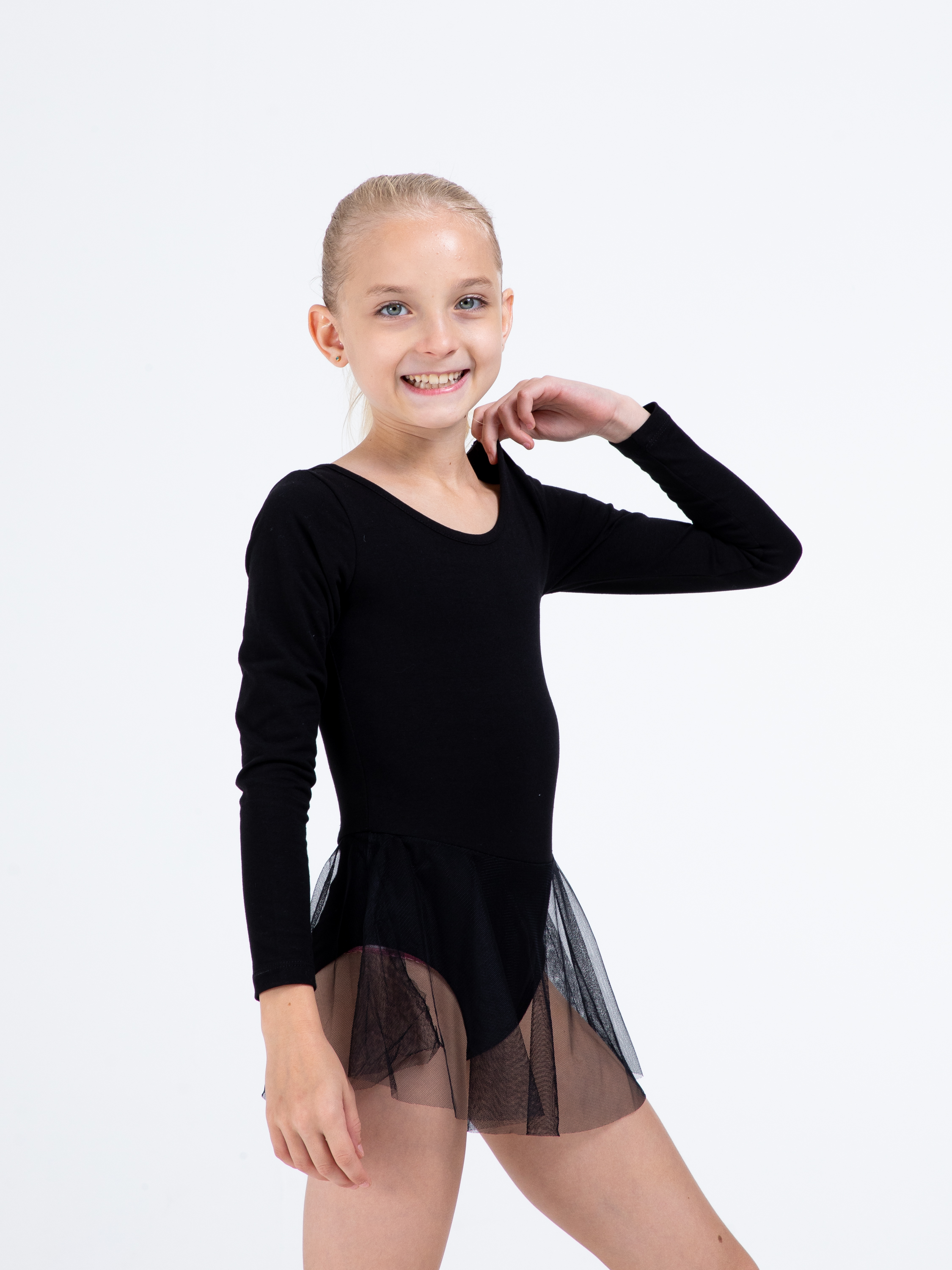 Купальник гимнастический STELLA MODA 26403._черный - фото 8