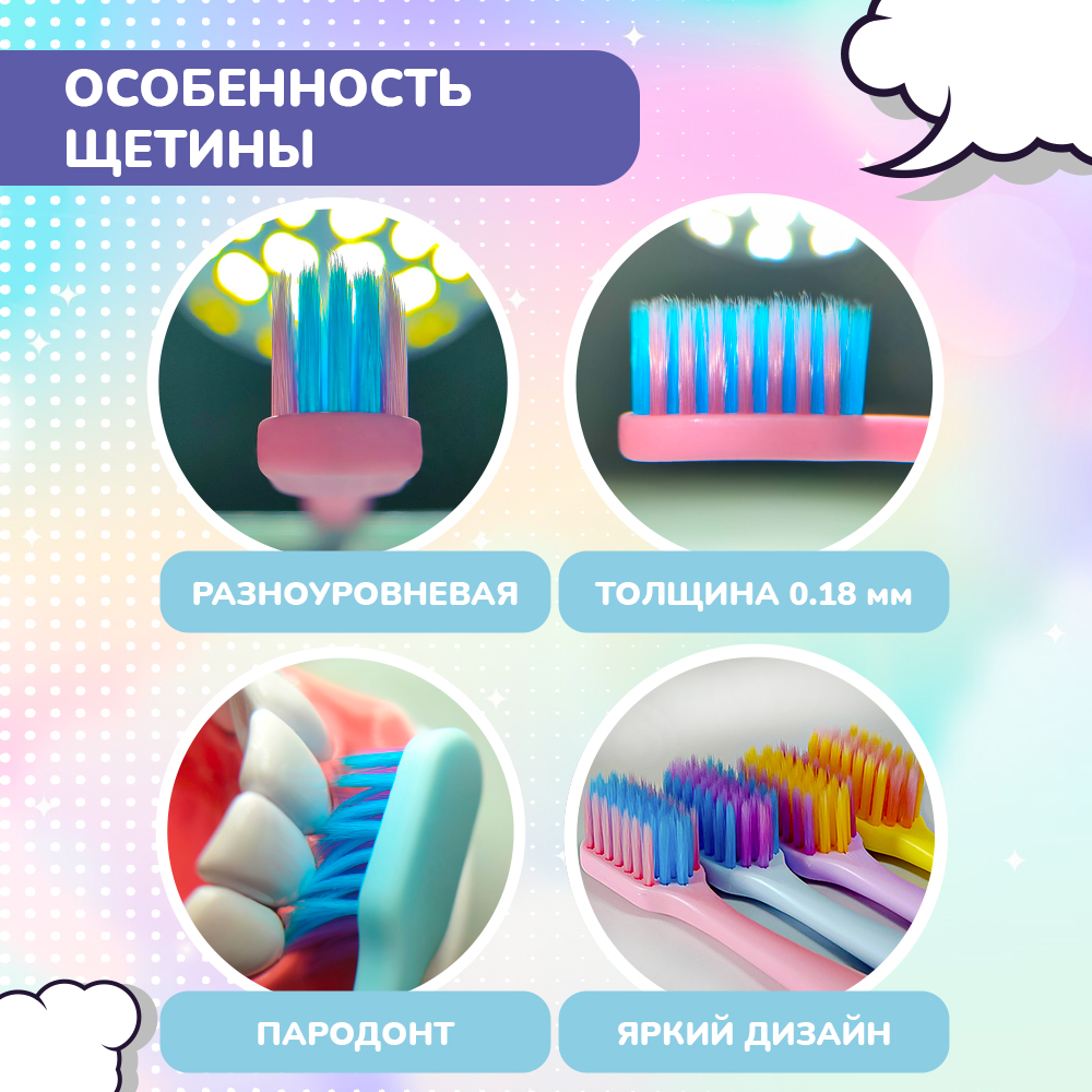 Зубная щетка классическая Fazzet ORGANIC от 10 лет 2 шт. - фото 2