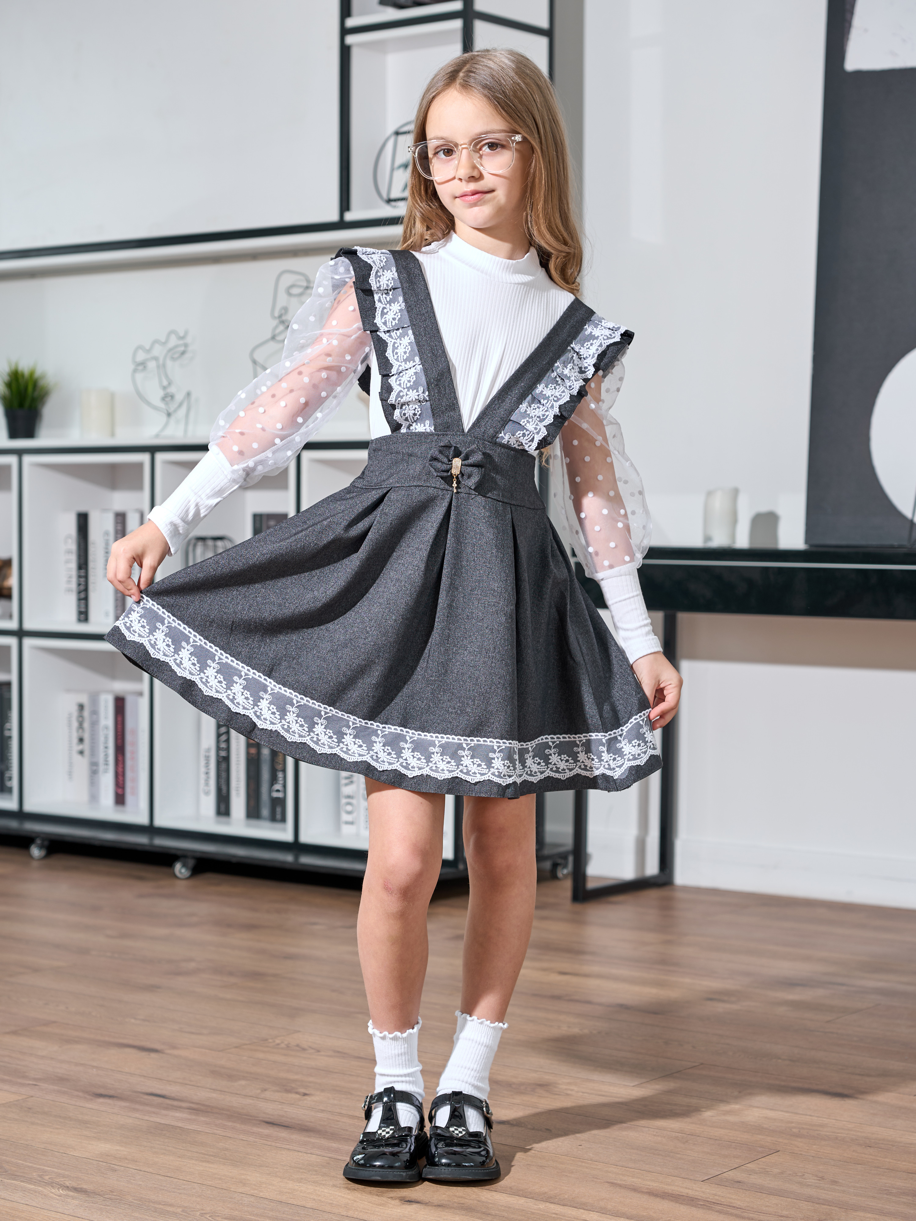 Сарафан СИНЯЯ МОДА W9250A-G39 - фото 1