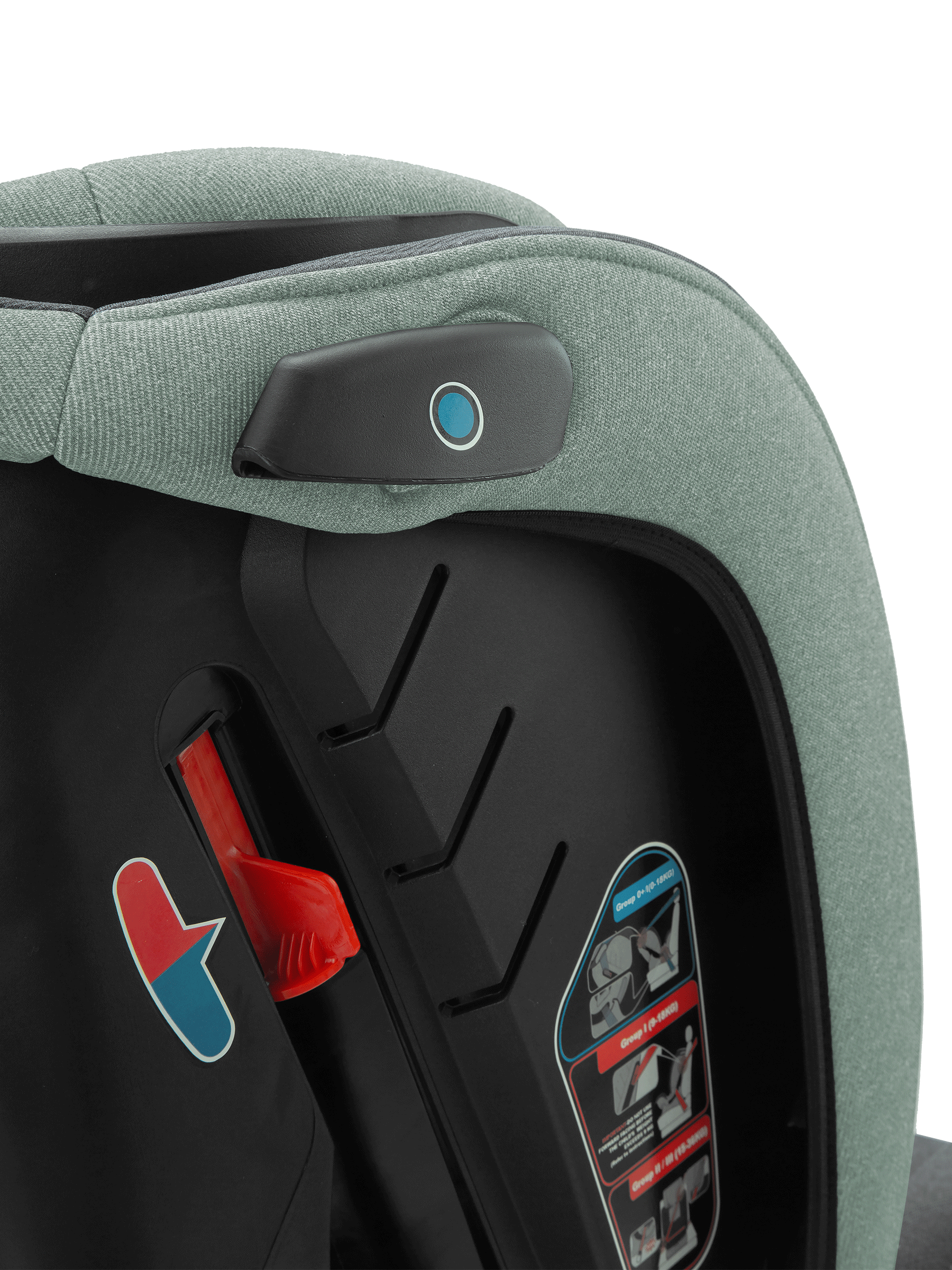 Автокресло Indigo Reflex зеленый-серый 0+/1/2/3 (0-36 кг) - фото 18