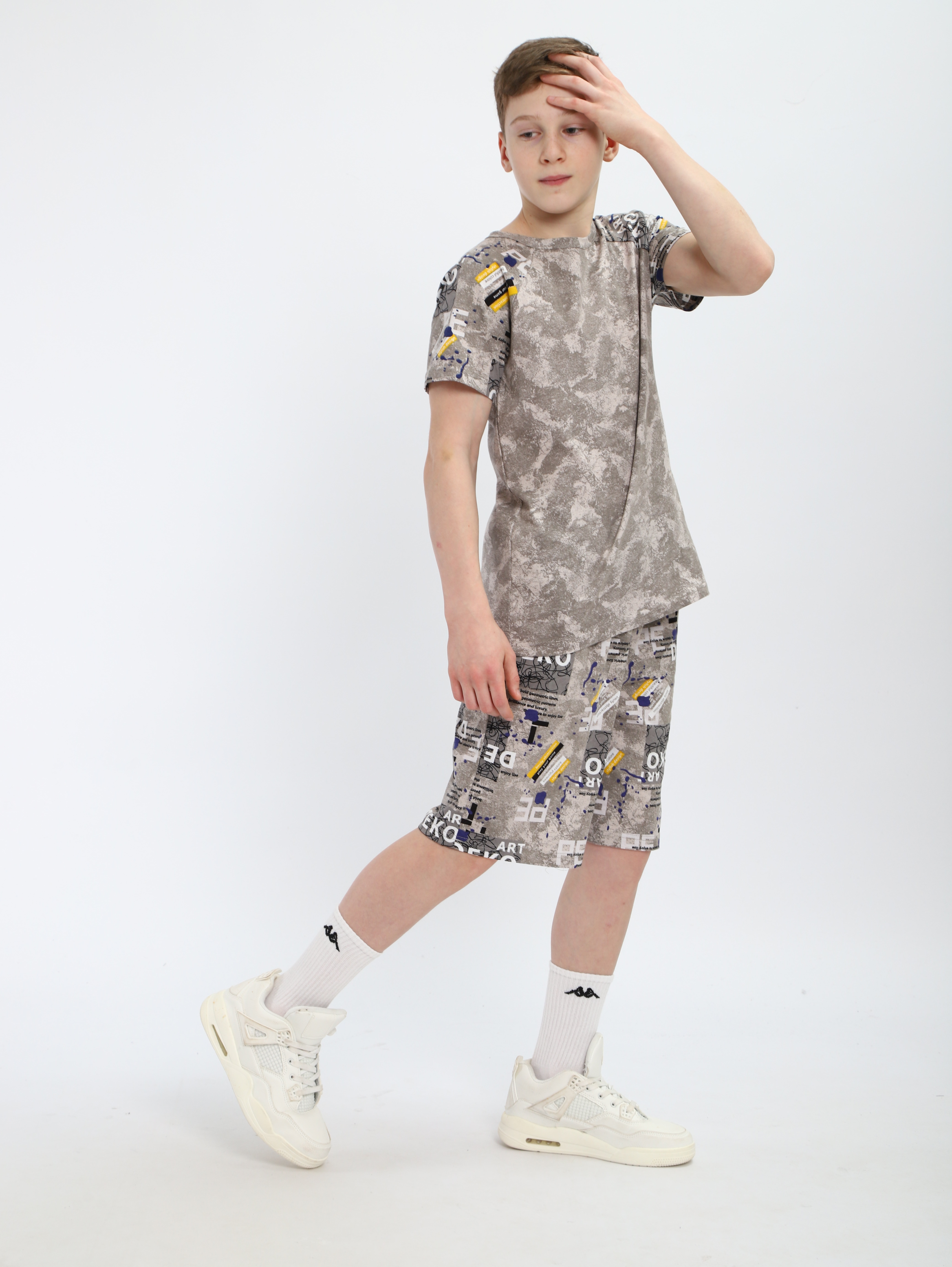 Костюм ЛАДОШКИ Комплект Андрей светло-серый - фото 7