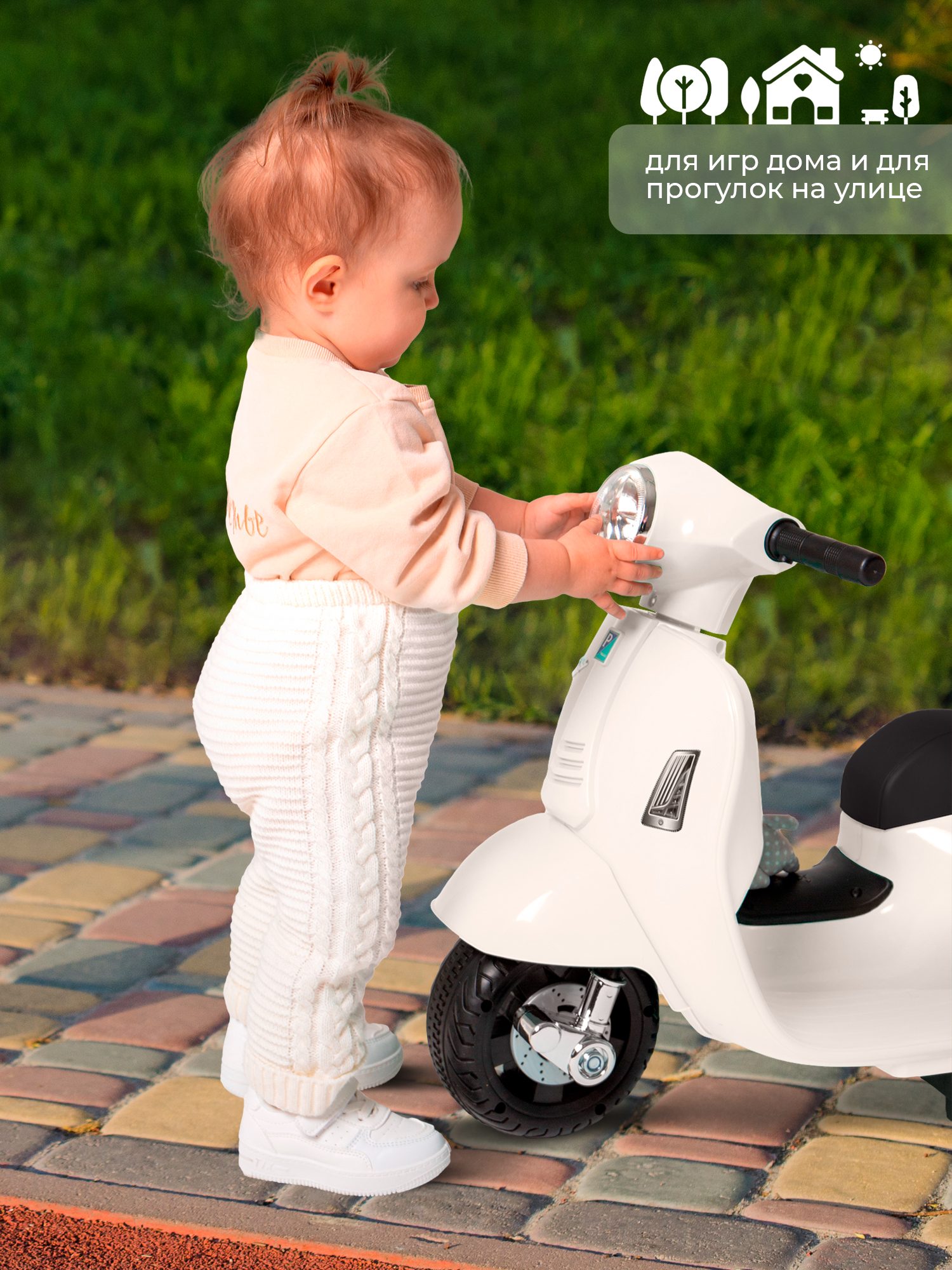 Каталка Sweet Baby белый - фото 10