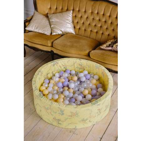 Сухой бассейн Boobo.kids 100х30 см 200 шаров желтый