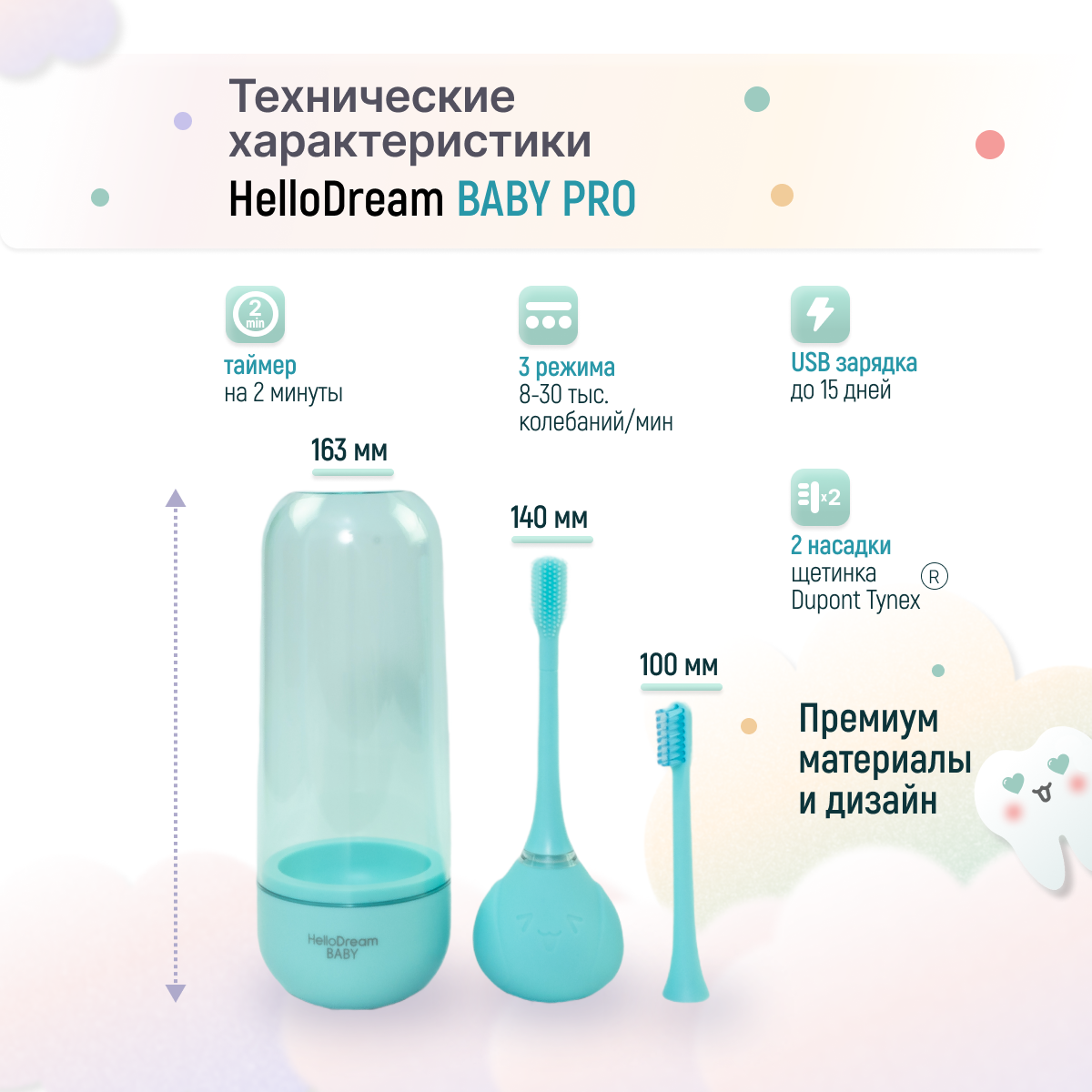 Зубная щетка электрическая HelloDream - фото 4