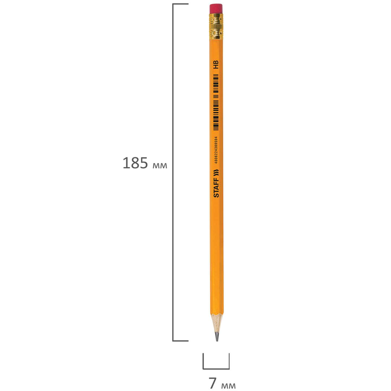Карандаши чернографитные Staff 1 шт. - фото 3