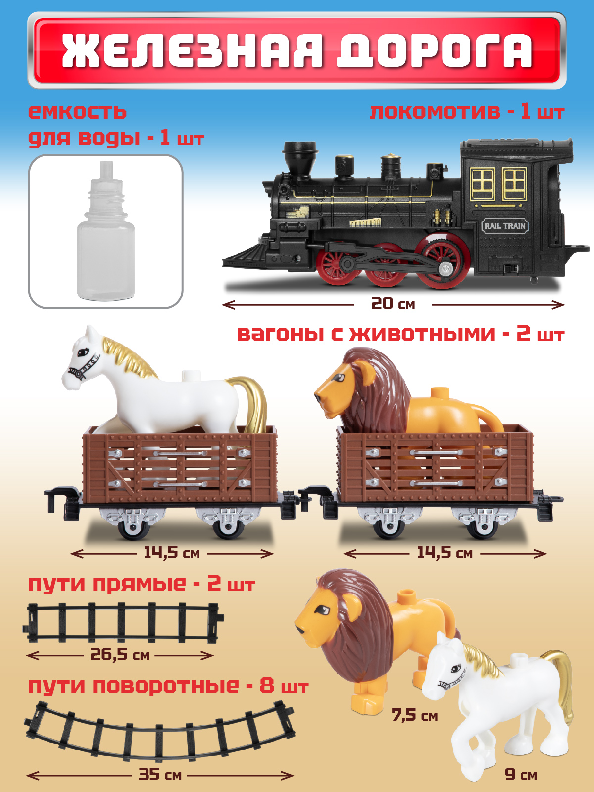 Набор железнодорожный Компания Друзей 116 см JB0405132 - фото 5