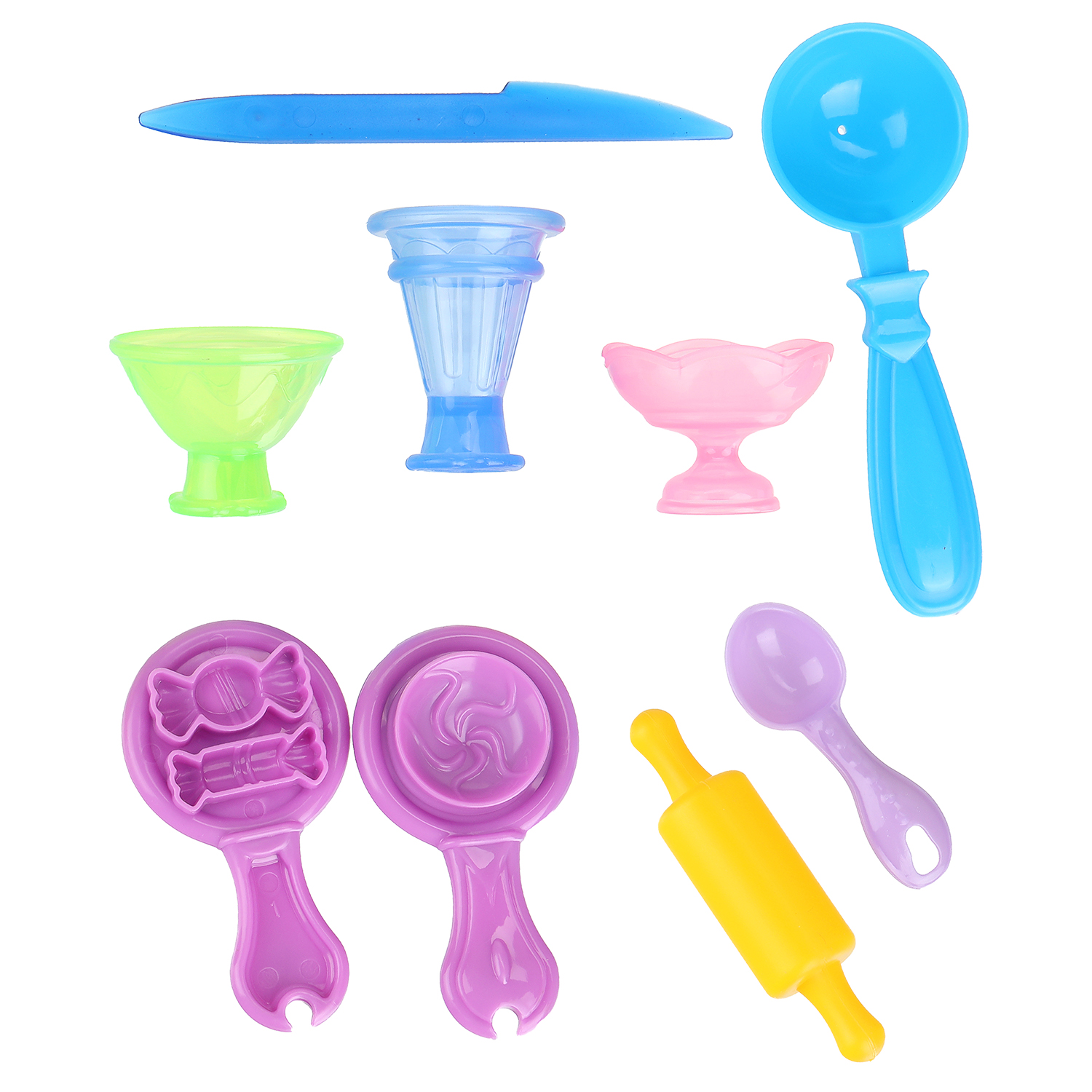 Масса для лепки Multiart Кафе мороженое 6 цв. - фото 3