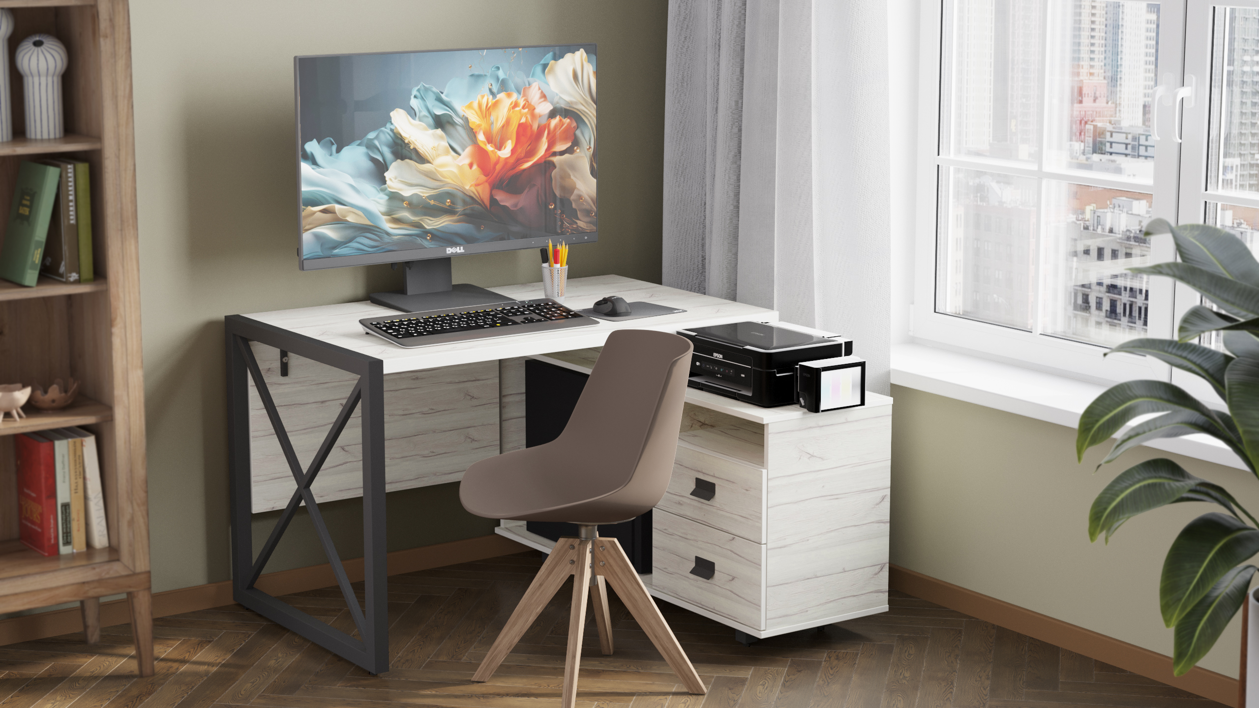 Письменный стол КАЛИФОРНИЯ МЕБЕЛЬ Хардвиг 1200 - фото 1