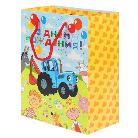 Пакет Чудо праздник Синий трактор С Днем рождения 18*22.7*10 130г/м2 367634