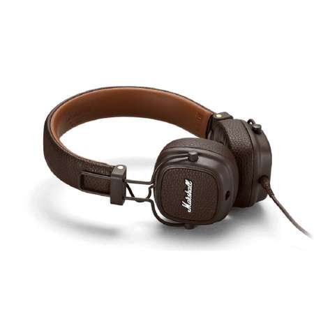 Наушники Bluetooth CASTLELADY беспроводные Marshall Major IV коричневые