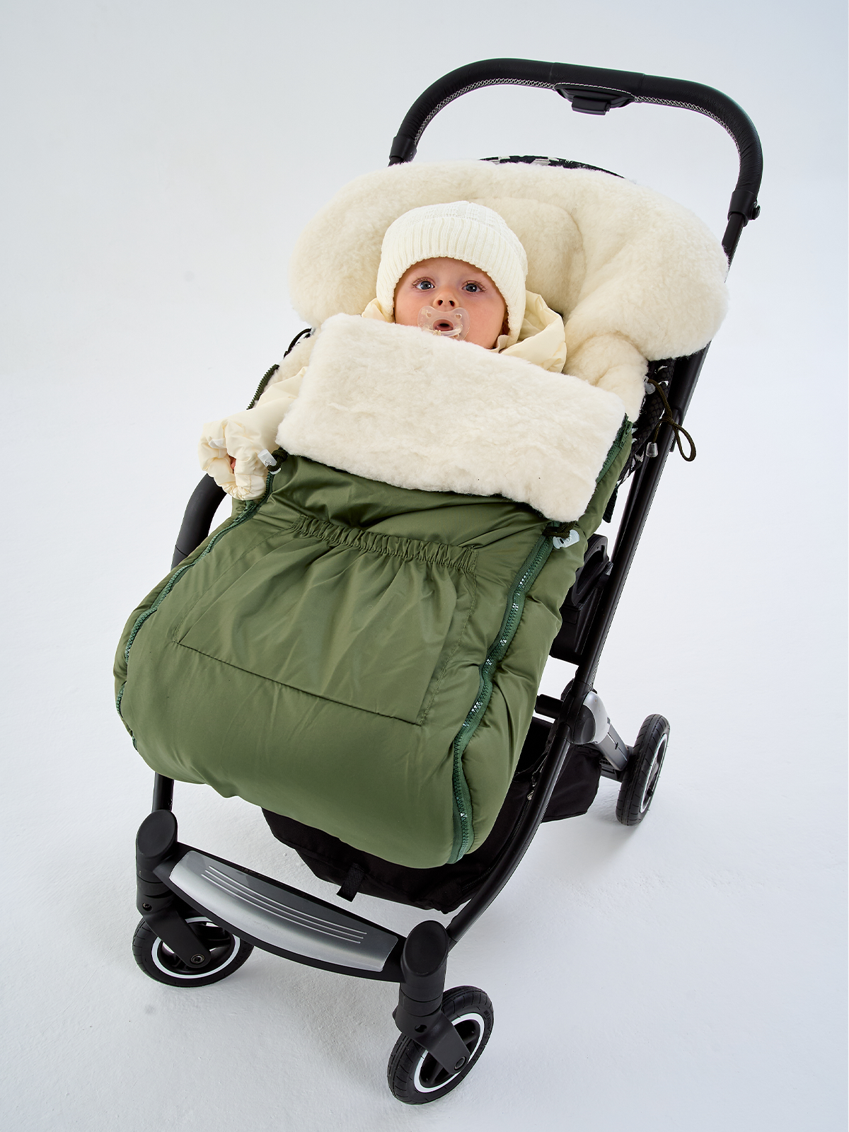 Конверт в коляску Осьминожка Трансформер зеленый - фото 8