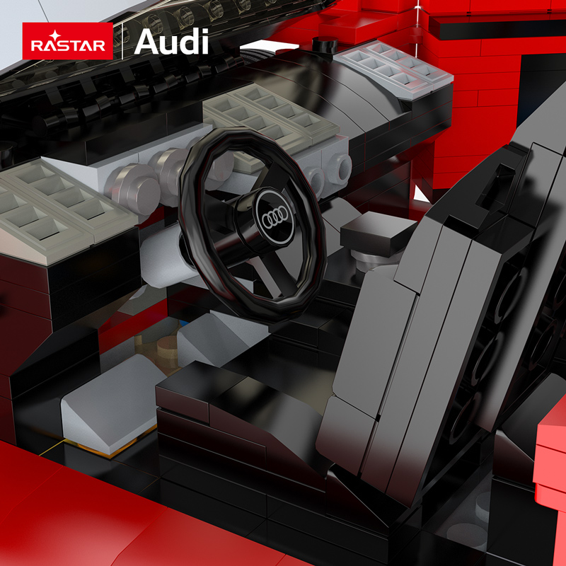 Конструктор Rastar Audi R8 Spyder блочный - фото 9