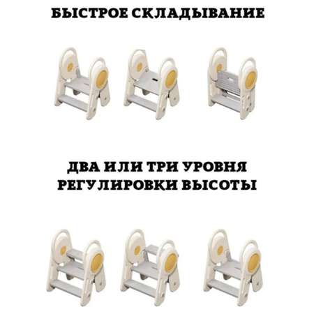 Табурет ступенька складной Floopsi Лесенка детская пластиковая для ванной