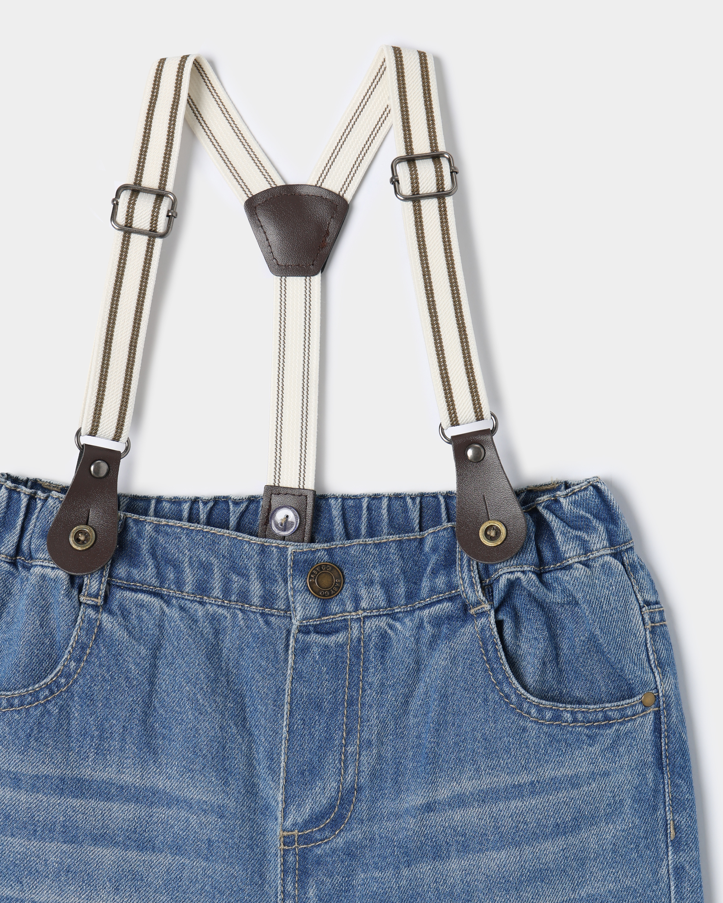 Джинсы на бретелях BabyGo S26BG4BTO1201ib66 - фото 3