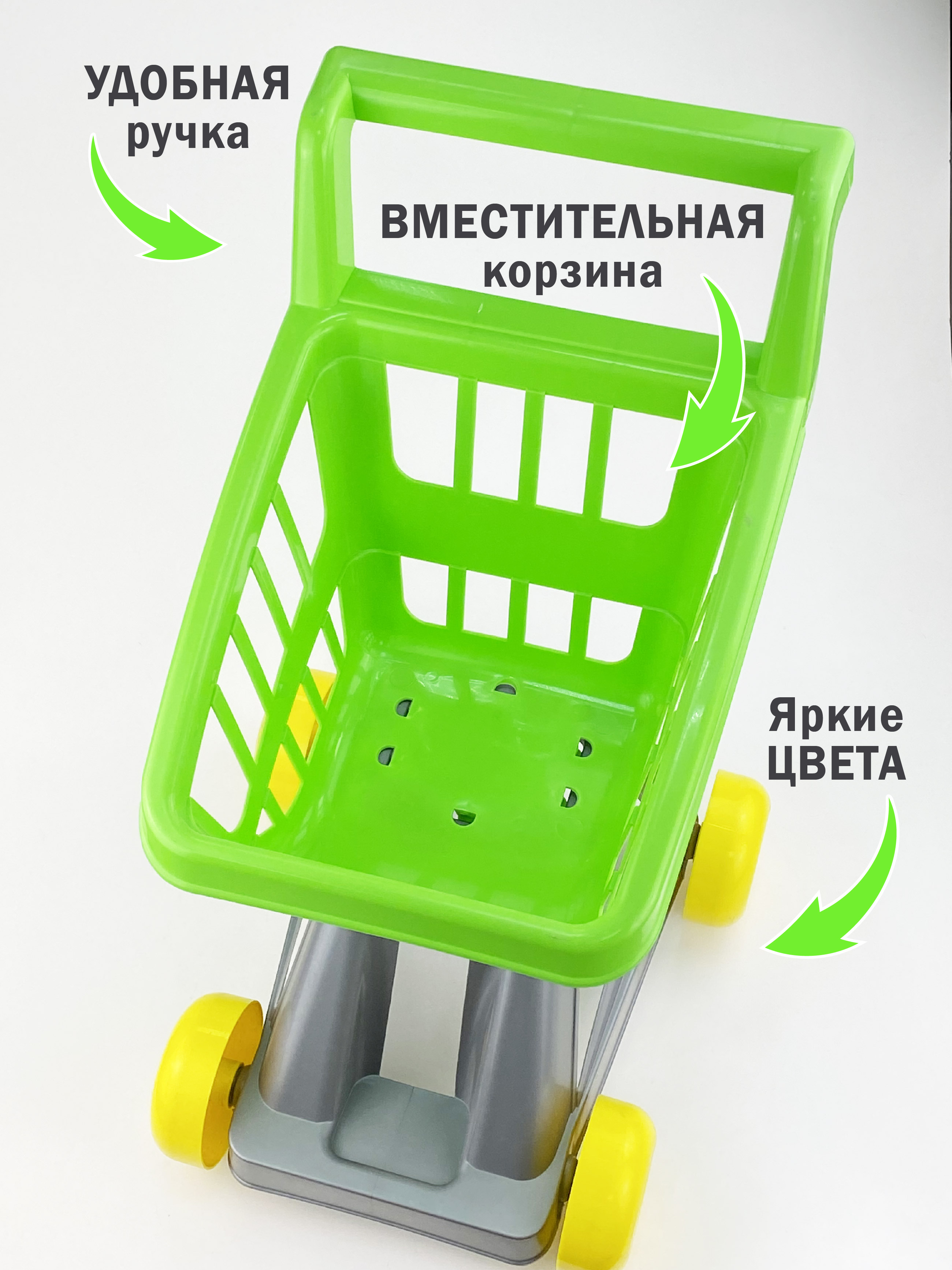Игровой набор СТРОМ тележки и корзинки - фото 2