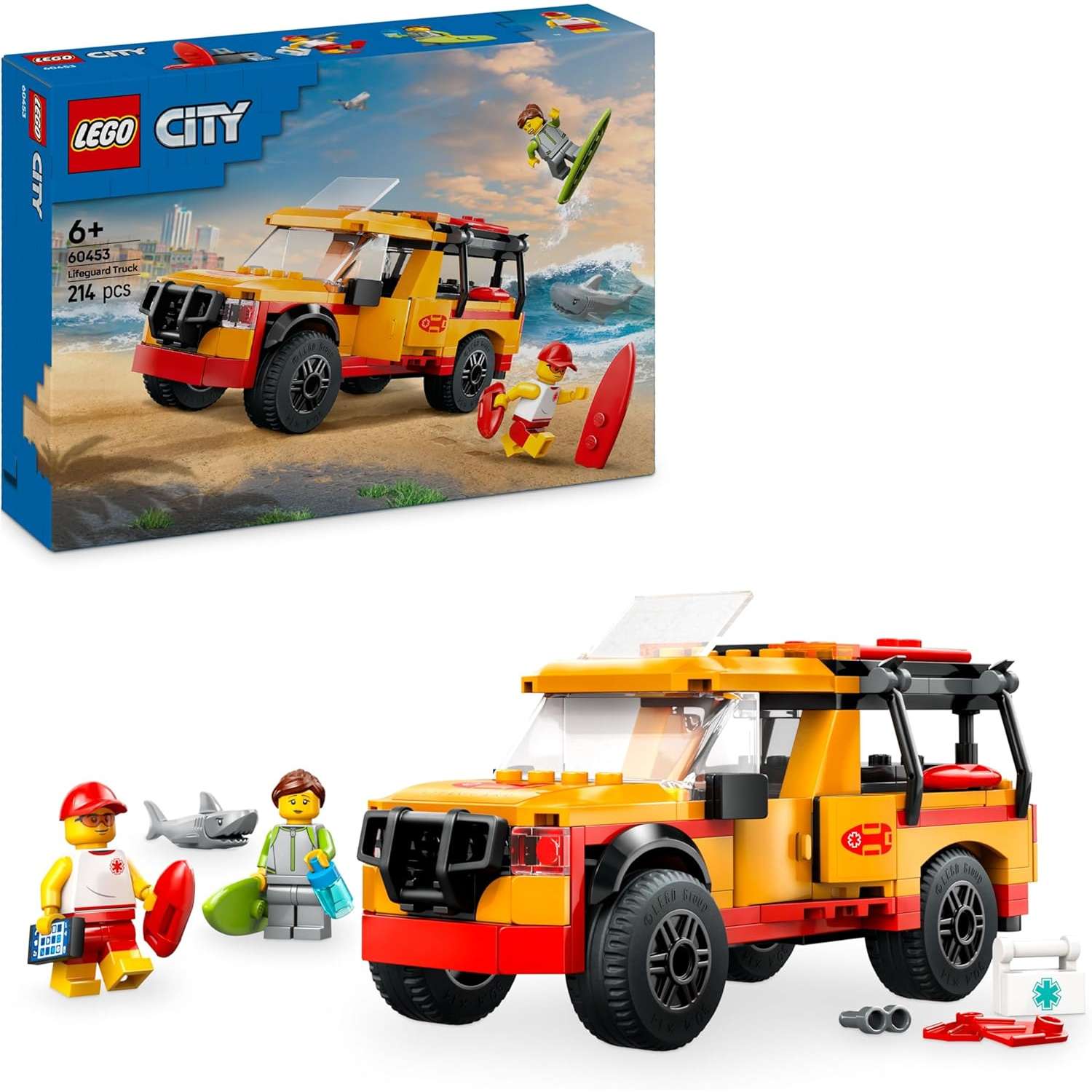 Конструктор LEGO City Пляжная спасательная машина блочный - фото 1