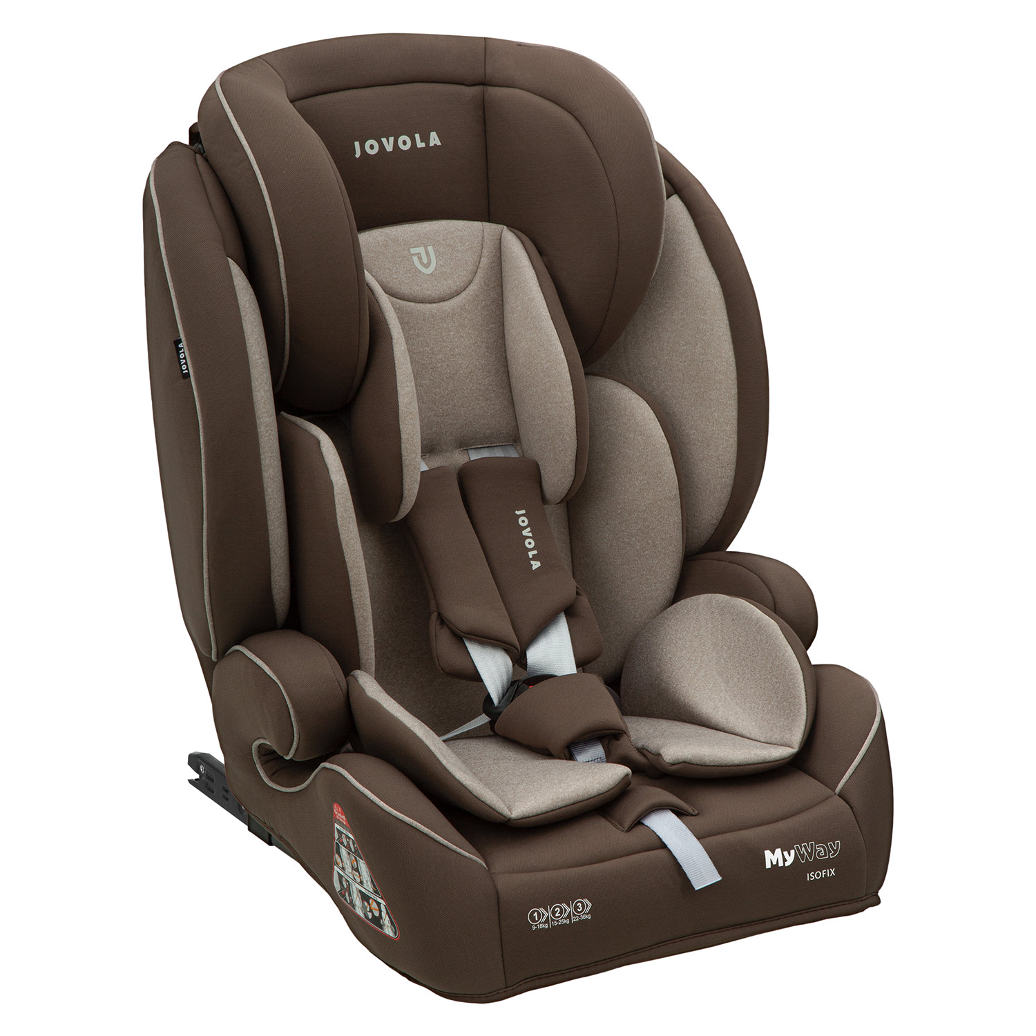 Автокресло JOVOLA MyWay Isofix 1/2/3 (9-36 кг) бежевый - фото 9