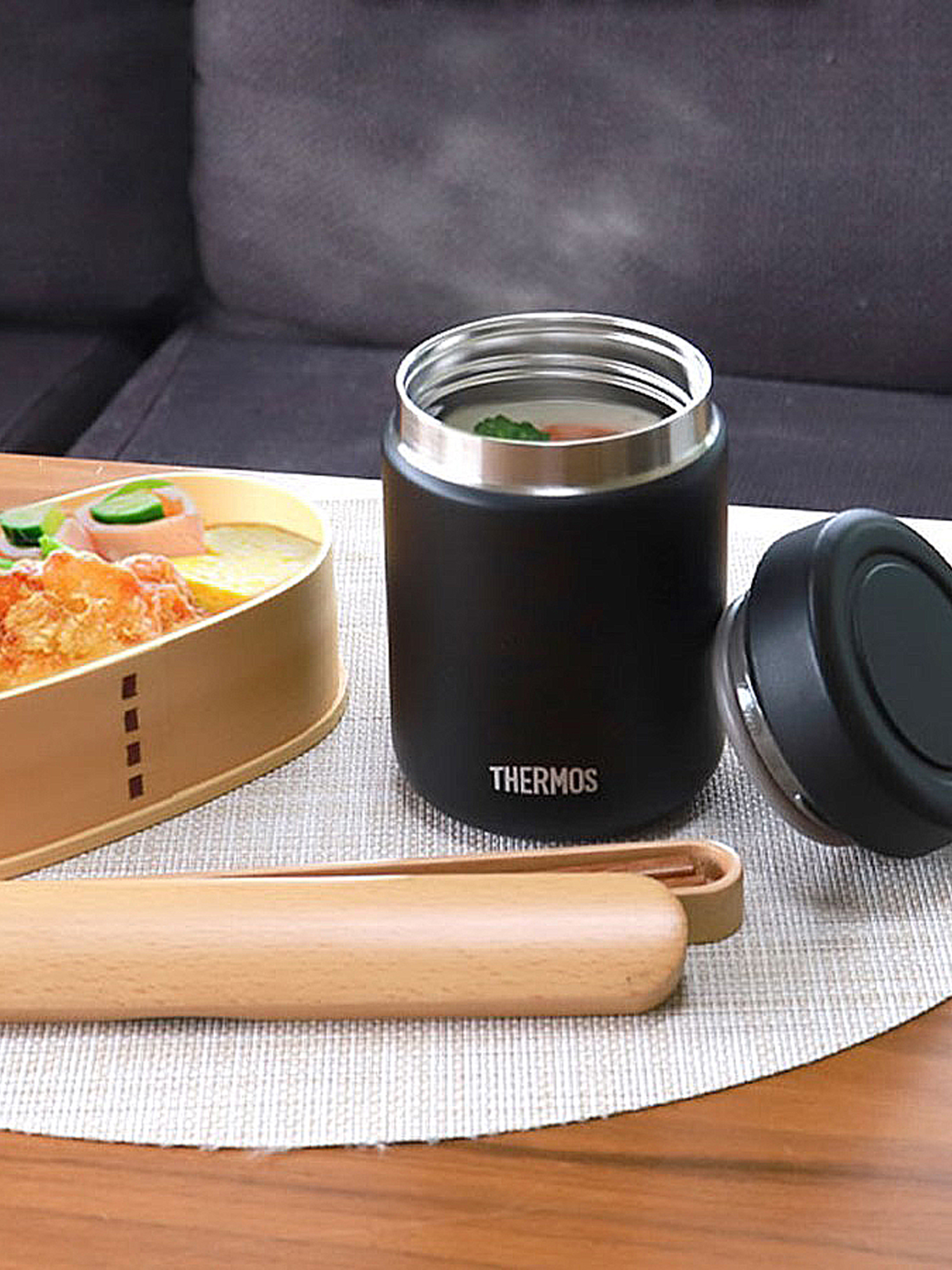 Термос для еды супа 500 мл THERMOS JBR-501 чёрный – нержавеющая сталь герметичный тепло/холод 6/8 часов - фото 10