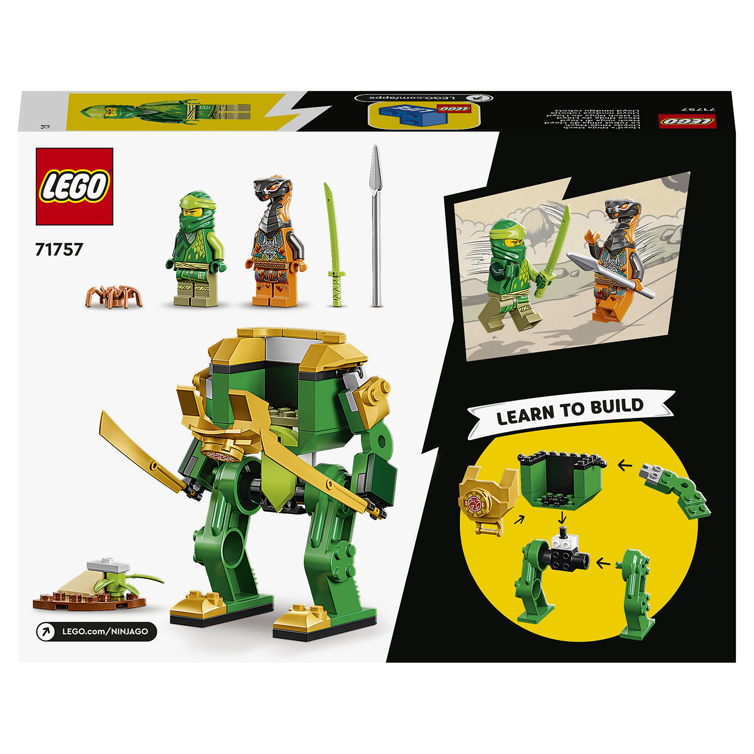 Конструктор LEGO NINJAGO Робот ниндзя Ллойда 52 дет. - фото 3