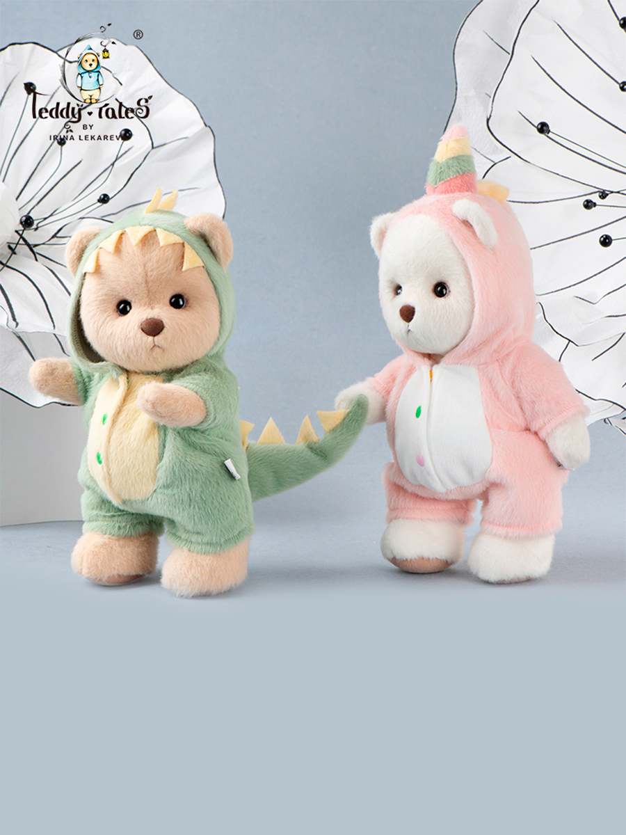 Мягкая игрушка TeddyTales Медведь костюм Единорога M - фото 4