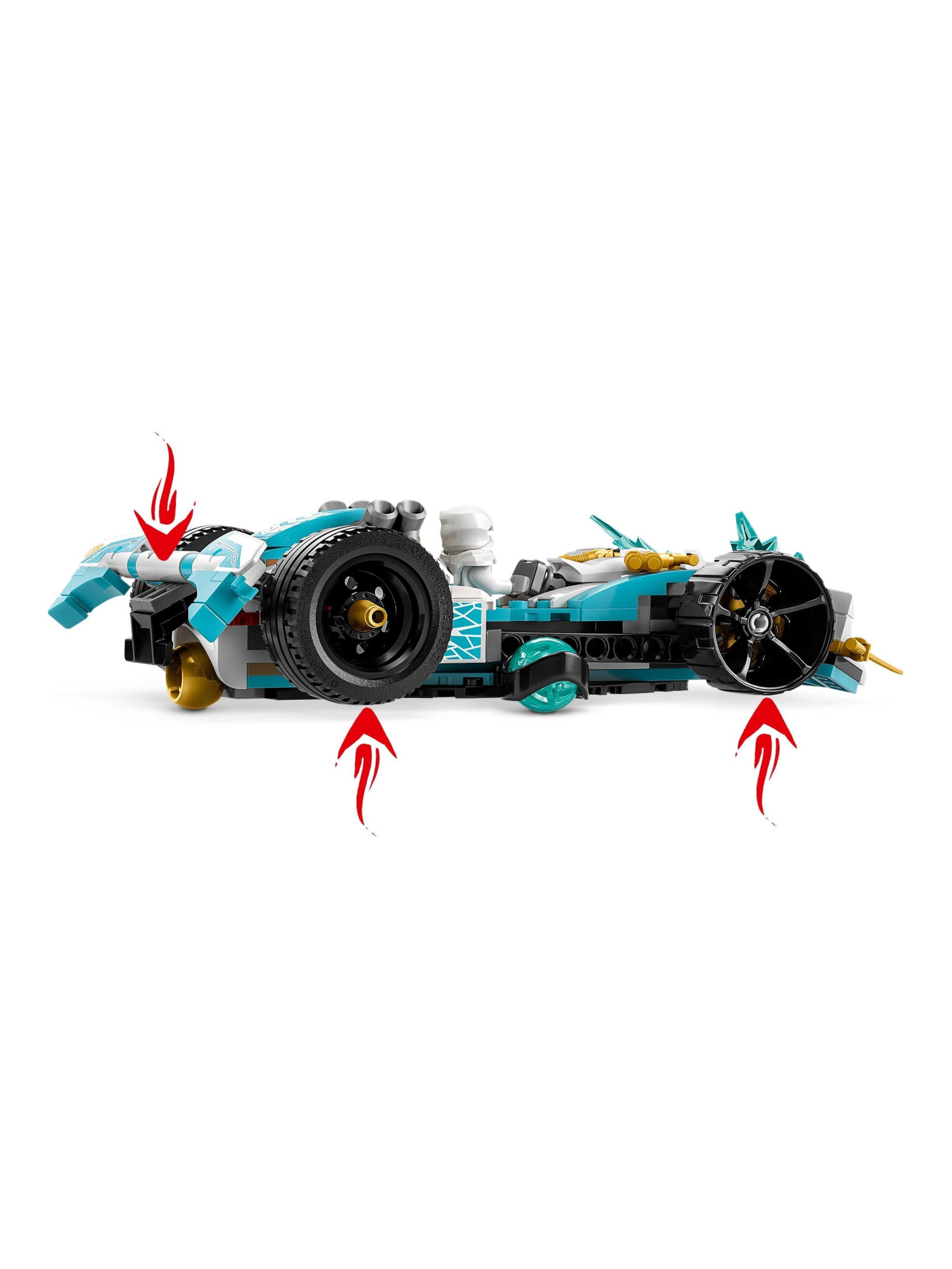 Конструктор LEGO NINJAGO Гоночный автомобиль Кружитцу 307 дет. - фото 3