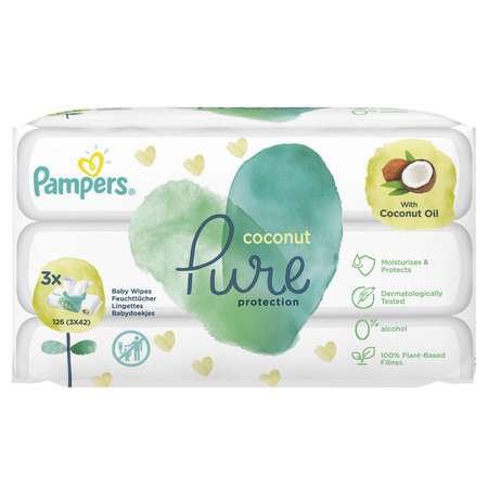 Влажные салфетки Pampers Pure Protection 126 шт.