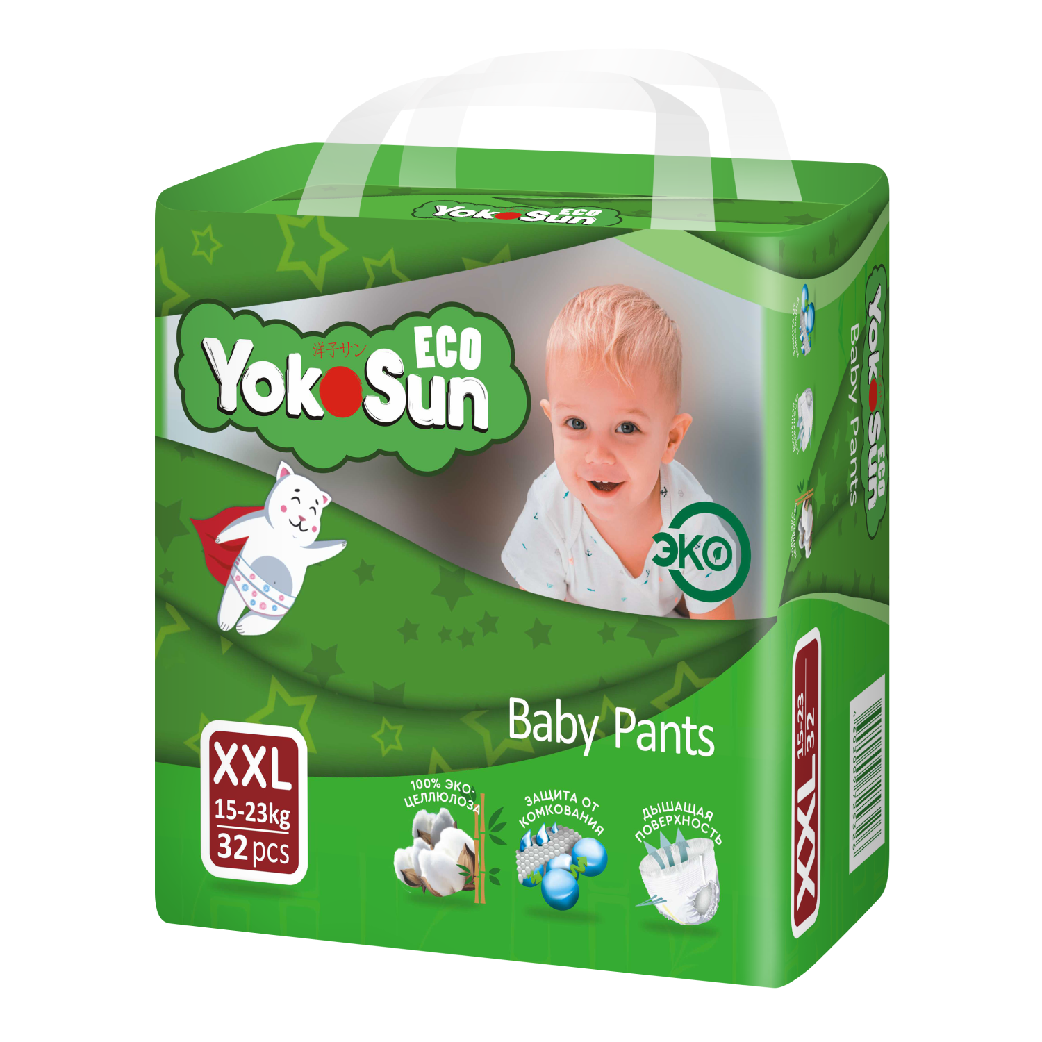 Трусики YokoSun Eco XXL (15-23 кг) 32 шт. - фото 2