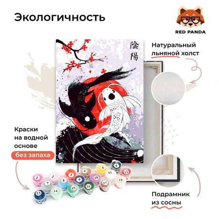 Картина по номерам Red Panda