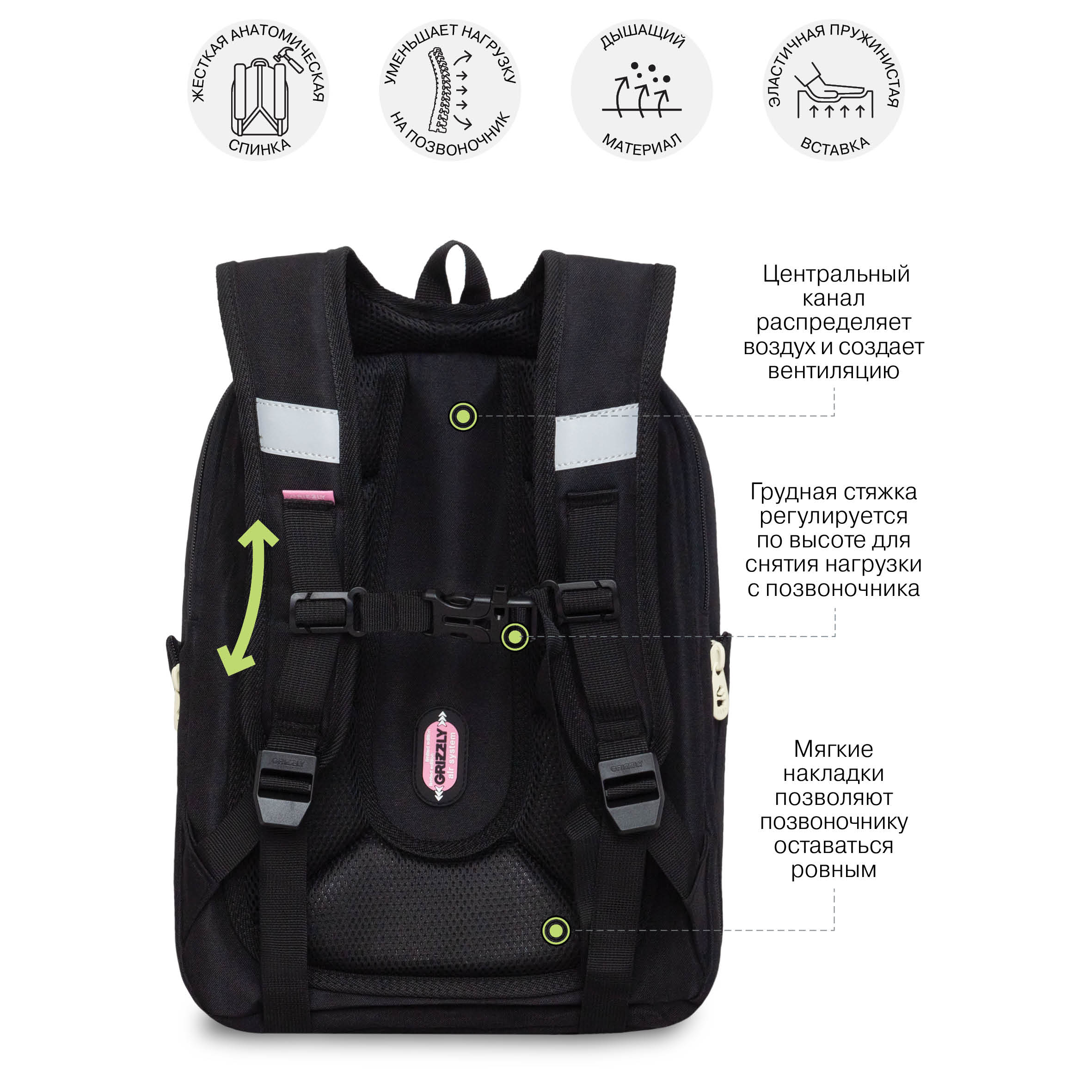 Ранец Grizzly Для девочки - фото 12