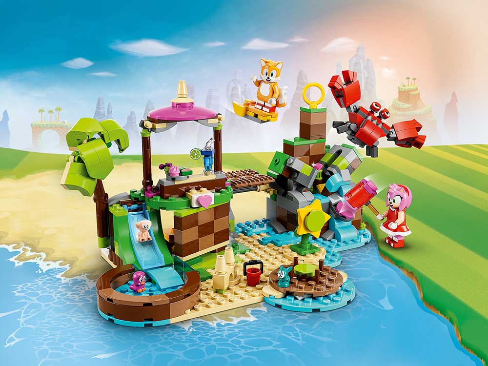 Конструктор LEGO Sonic the Hedgehog Остров спасения животных Эми блочный - фото 2