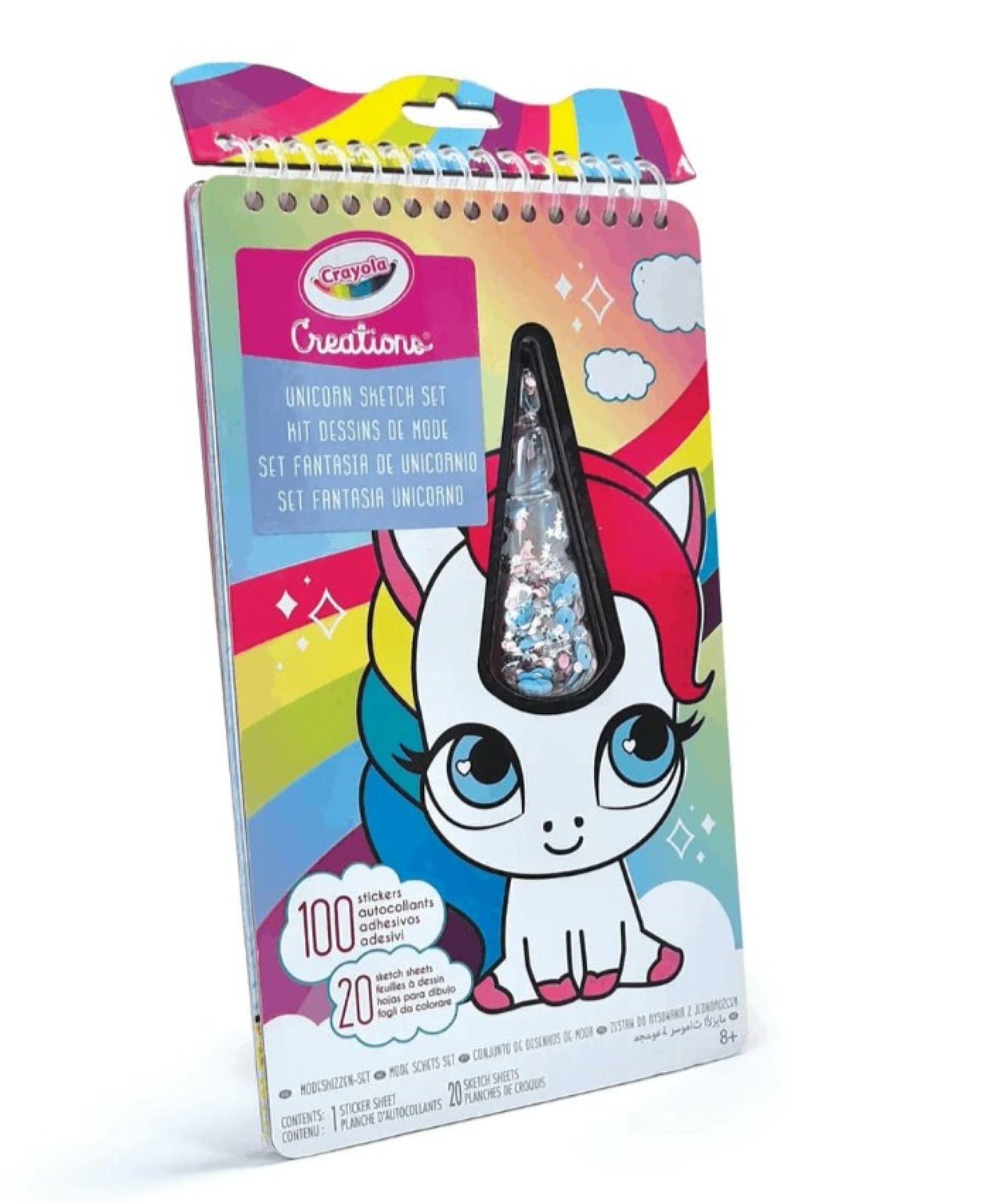 Скетчбук-раскраска с наклейками Crayola Единорог - фото 1