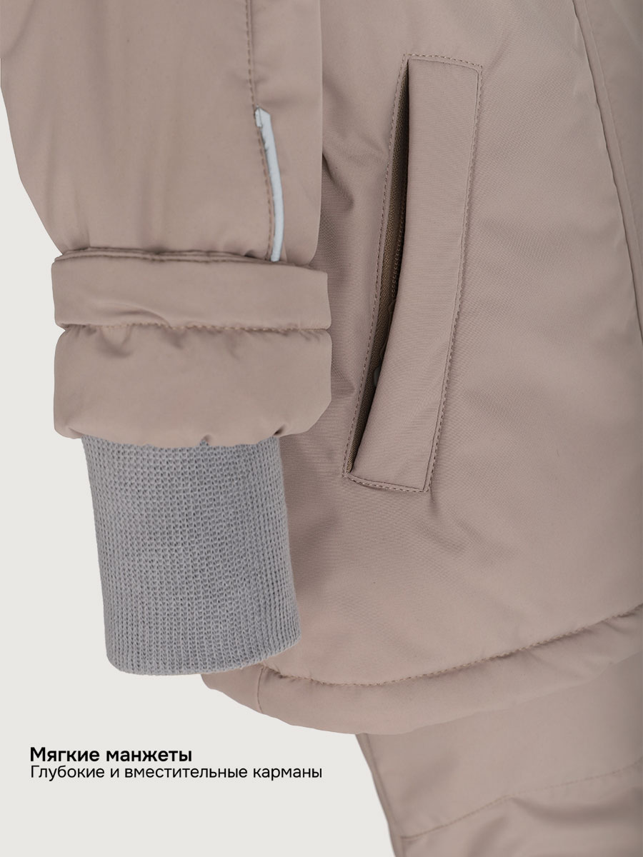 Куртка и полукомбинезон NIKASTYLE 7з7225 какао - фото 9