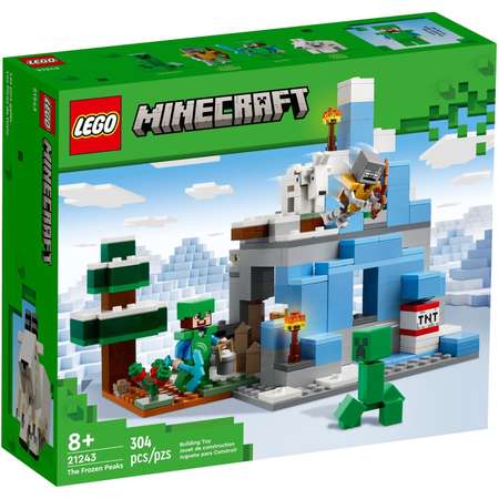 Конструктор LEGO Minecraft Ледяные вершины блочный