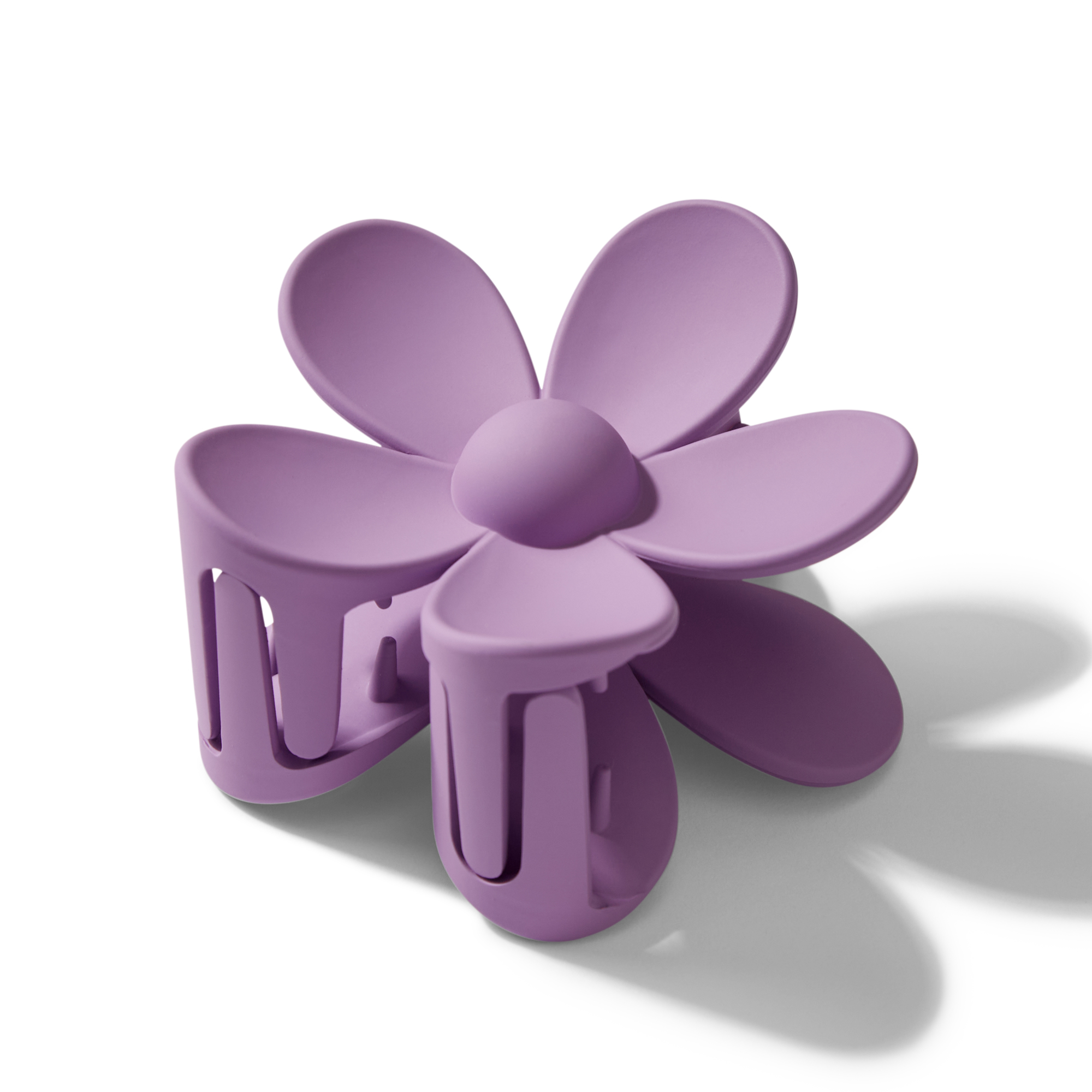 Заколка для волос Happy Baby Крабик с мягкой пружиной цветочек фиолетовый 40052_violet - фото 6