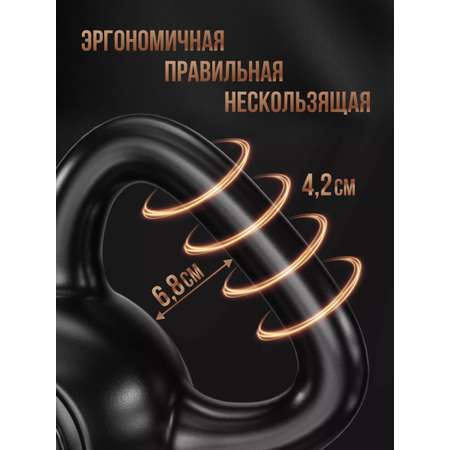 Гиря Perfetto Sport 16 кг Железный песок PS-825