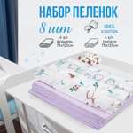 Пелёнка Чудо-Чадо В роддом фланель 75х120 см 4 шт.