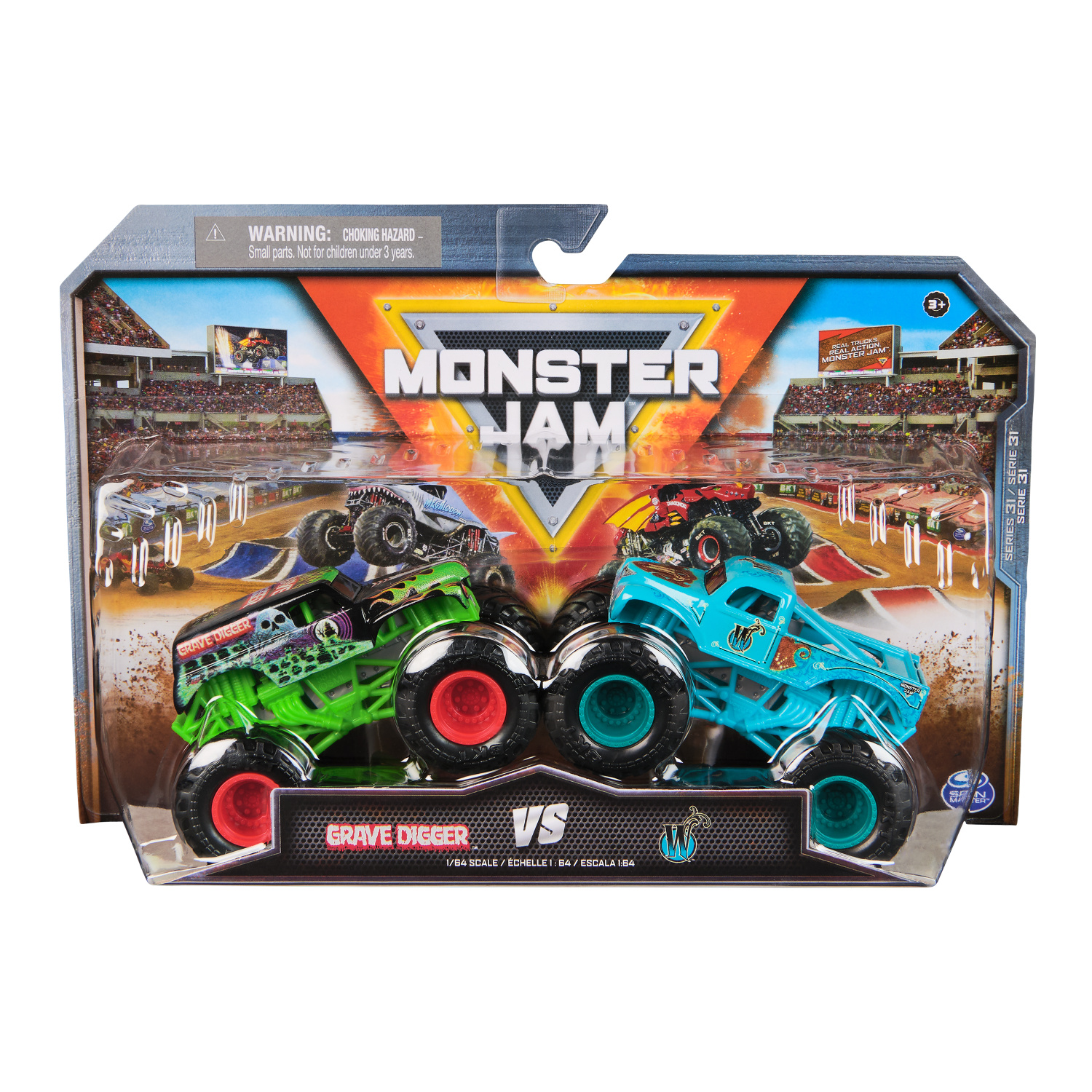 Набор игровой Monster Jam Grave Digger VS Whiplash 65987 - фото 4