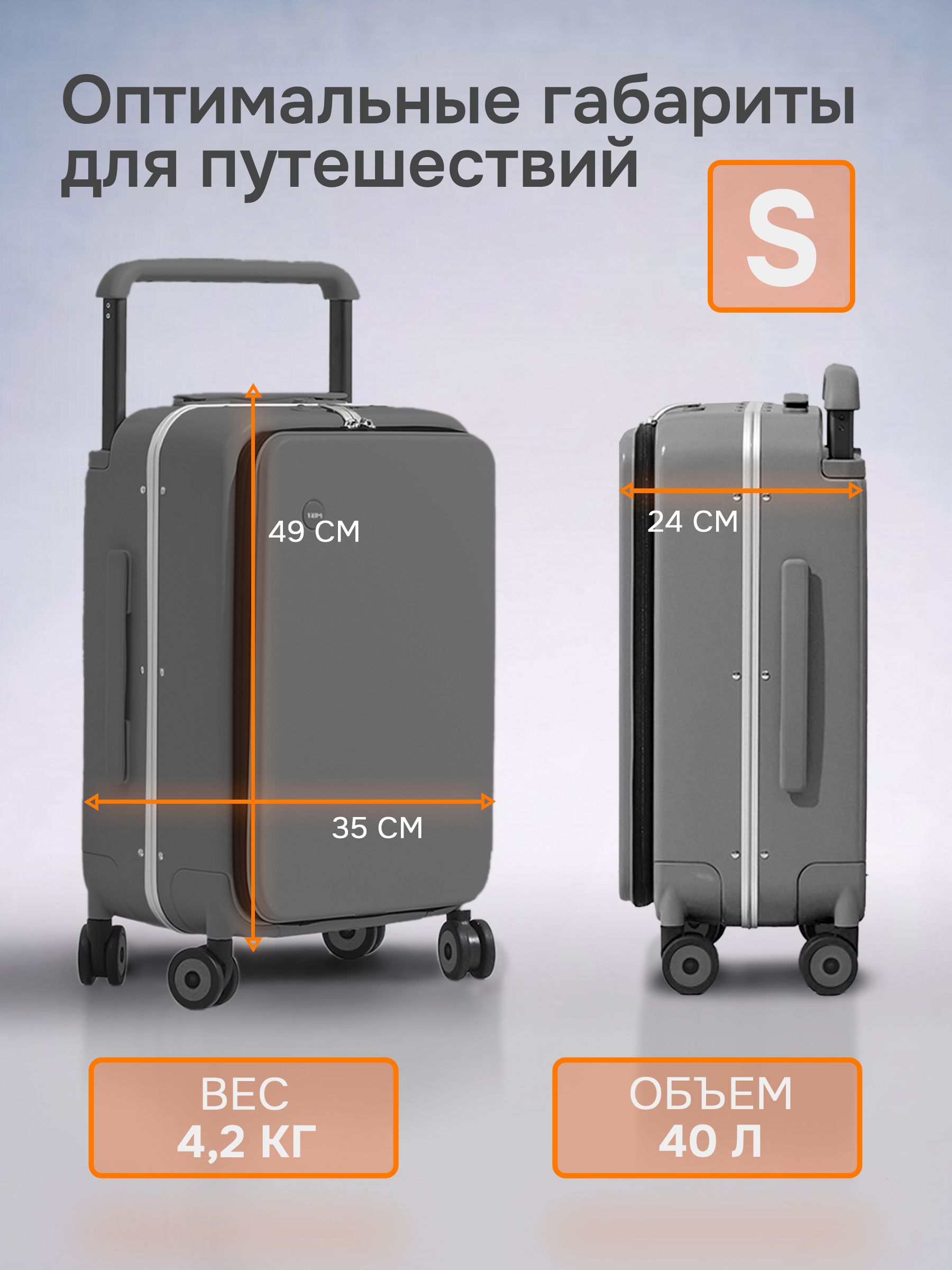 Чемодан MIXI - фото 4