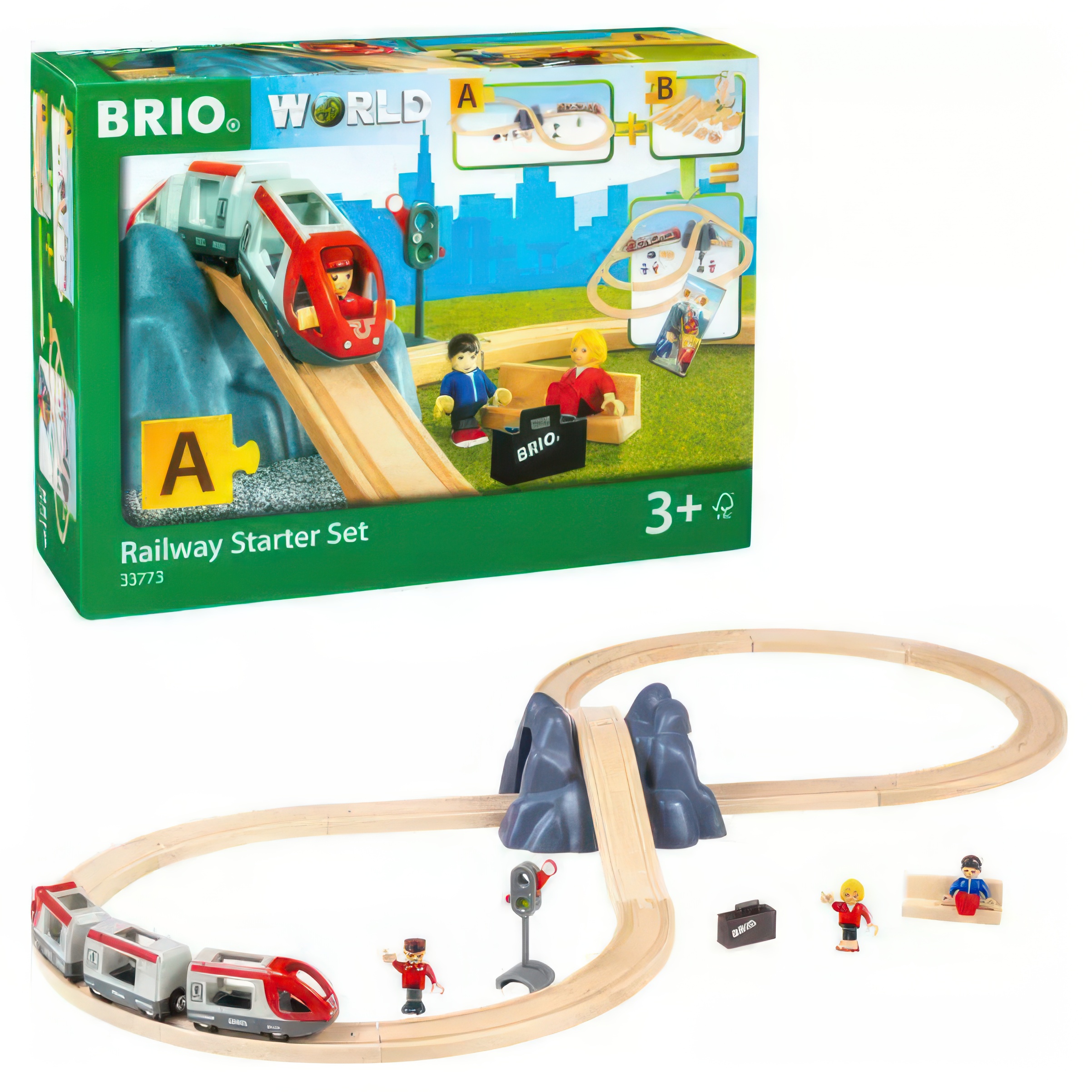 Набор железнодорожный Brio 100 см 33773 - фото 1