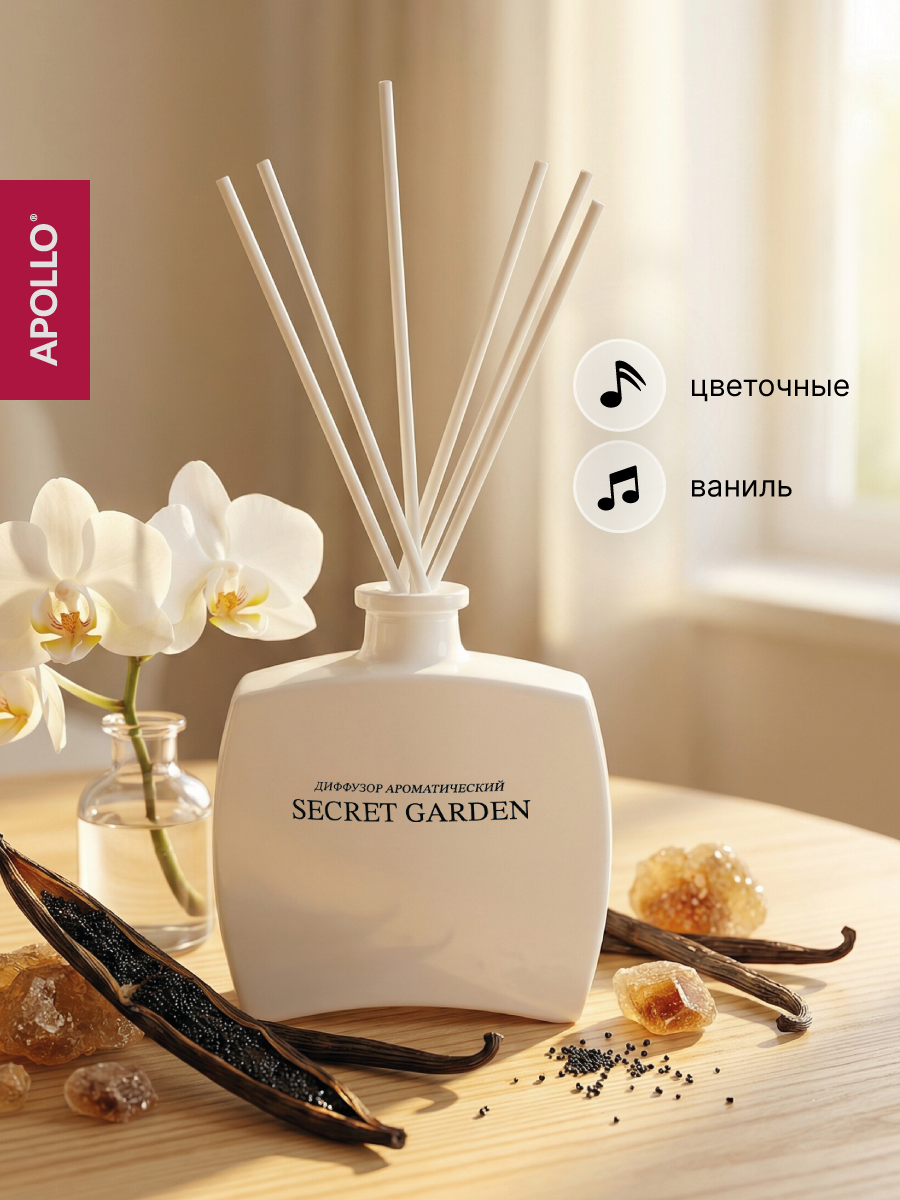 Ароматический диффузор APOLLO ваниль 100 мл - фото 1