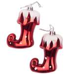 Украшение ёлочное Магия праздника NY156 Украшение ёлочное Носок рождественский, 6,5 см, 2 шт