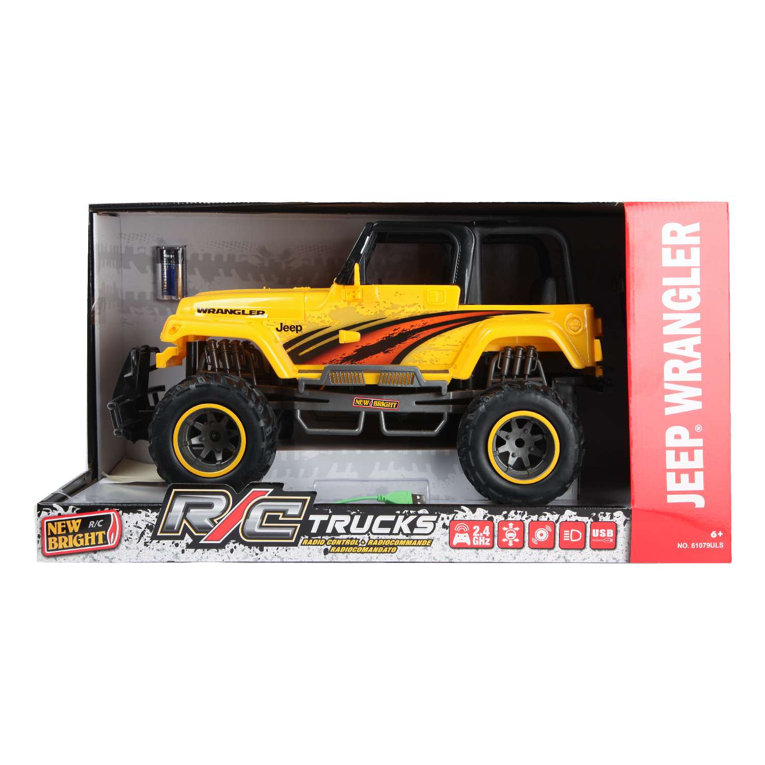 Автомобиль РУ New Bright Jeep 1:10 - фото 2
