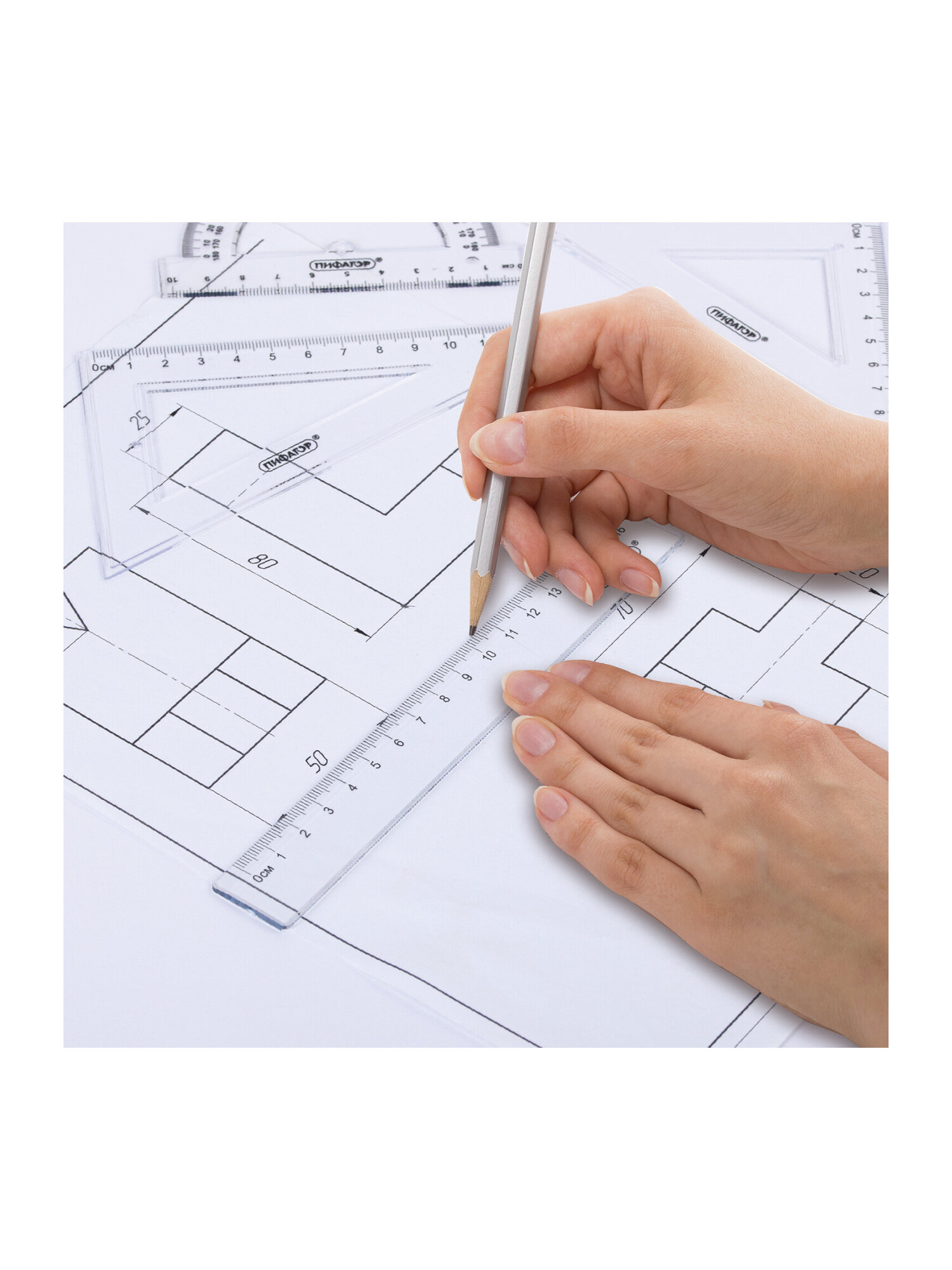 Набор чертёжный Пифагор - фото 10
