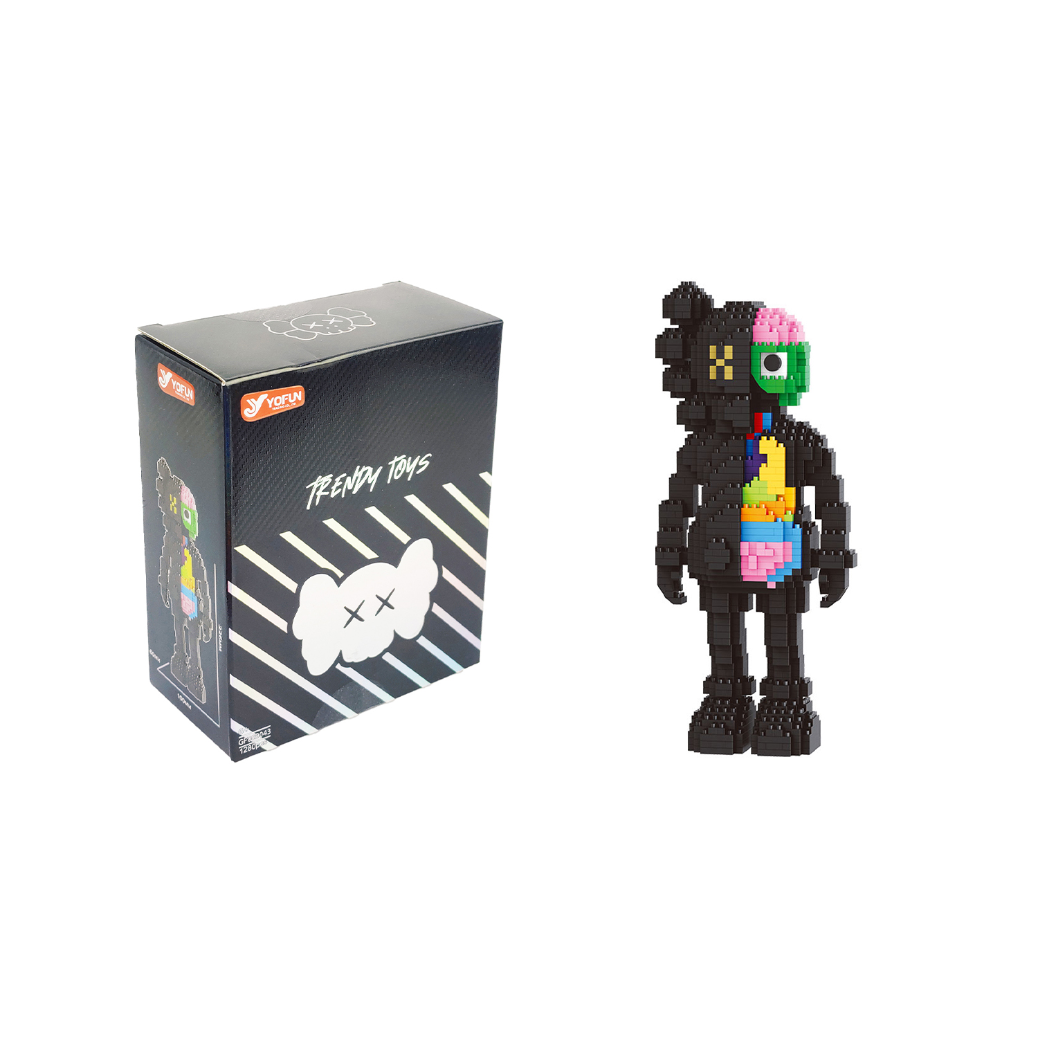 Конструктор Yiwu Yofun Trading Co Balody Kaws из мини-блоков - фото 2