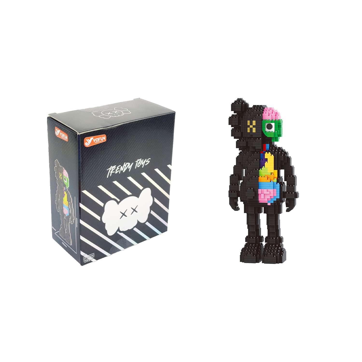 Конструктор Yiwu Yofun Trading Co Balody Kaws из мини-блоков - фото 2