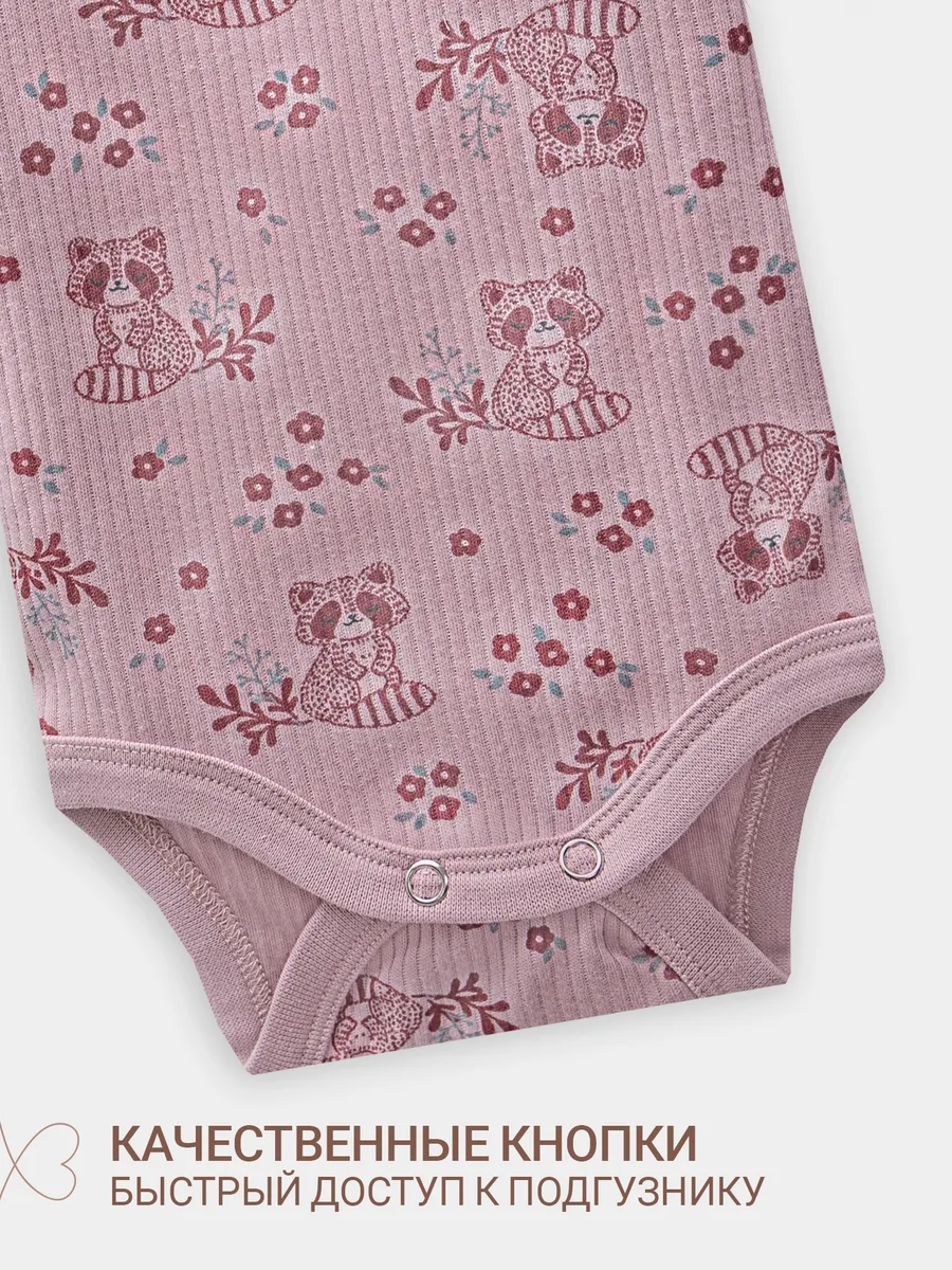 Боди Mark Formelle (Марк Формэль) 13018-1/цветочные еноты на п.розовом - фото 11