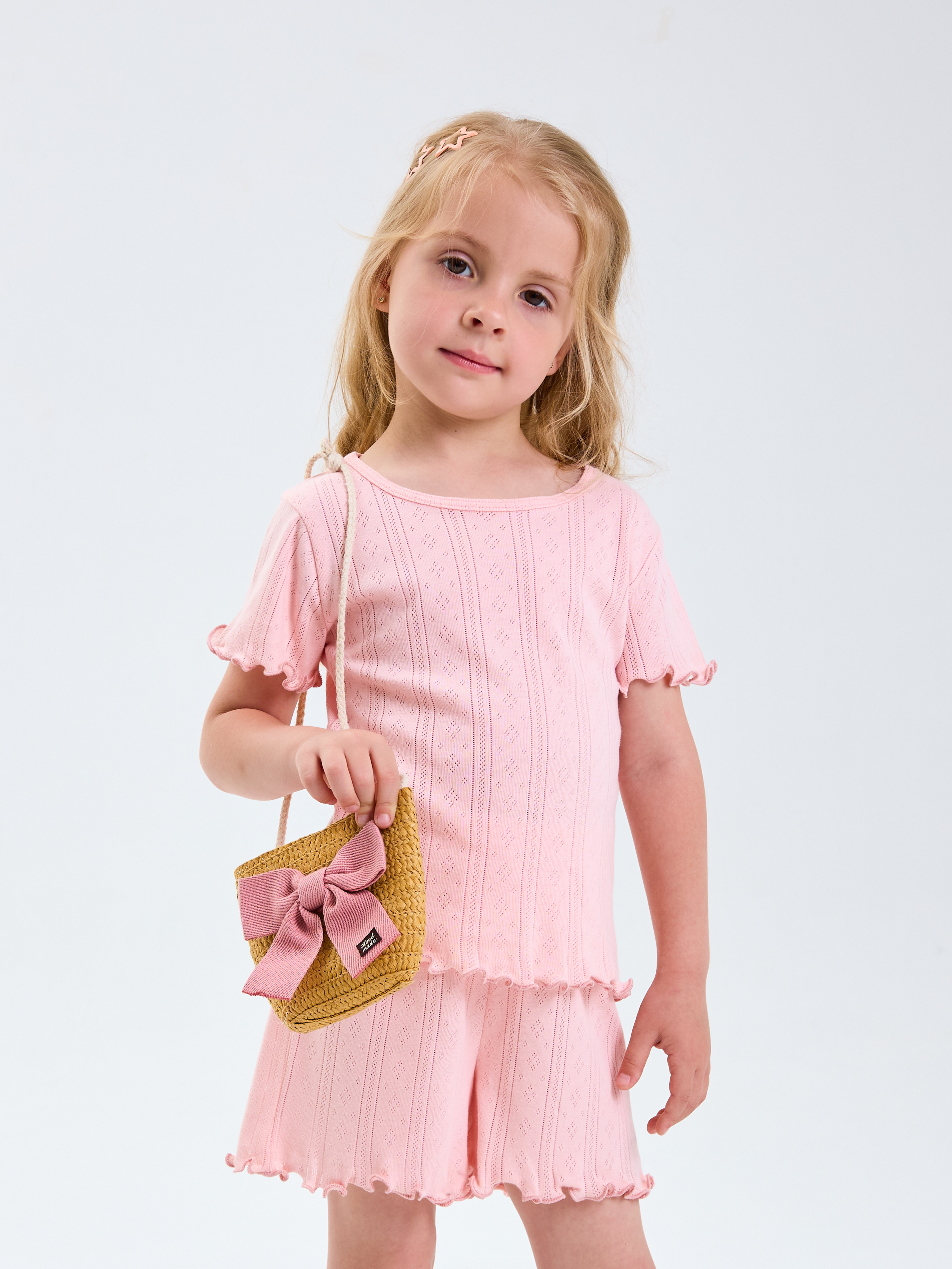 Футболка и шорты Mil Art kids 1902201549SUIT-SHORTS-TONKII-PINK - фото 5