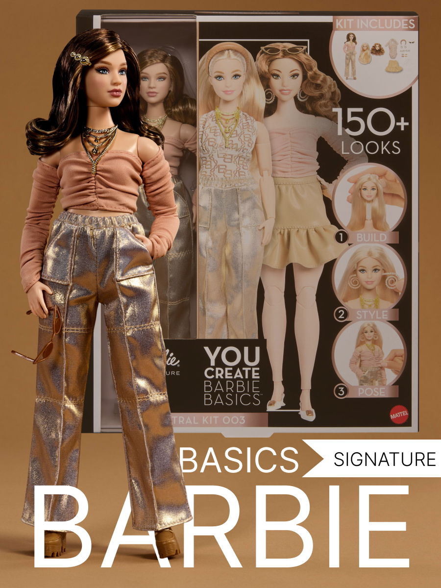 Кукла модельная Barbie Signature Шарнирная Базовая модель №3 высота 28 см JJX37 - фото 1