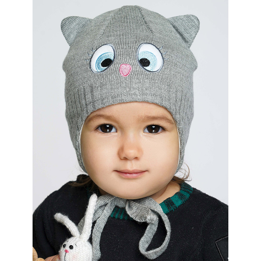 Шапка ПриКиндер D3-1952 Цвет: Серый - фото 1