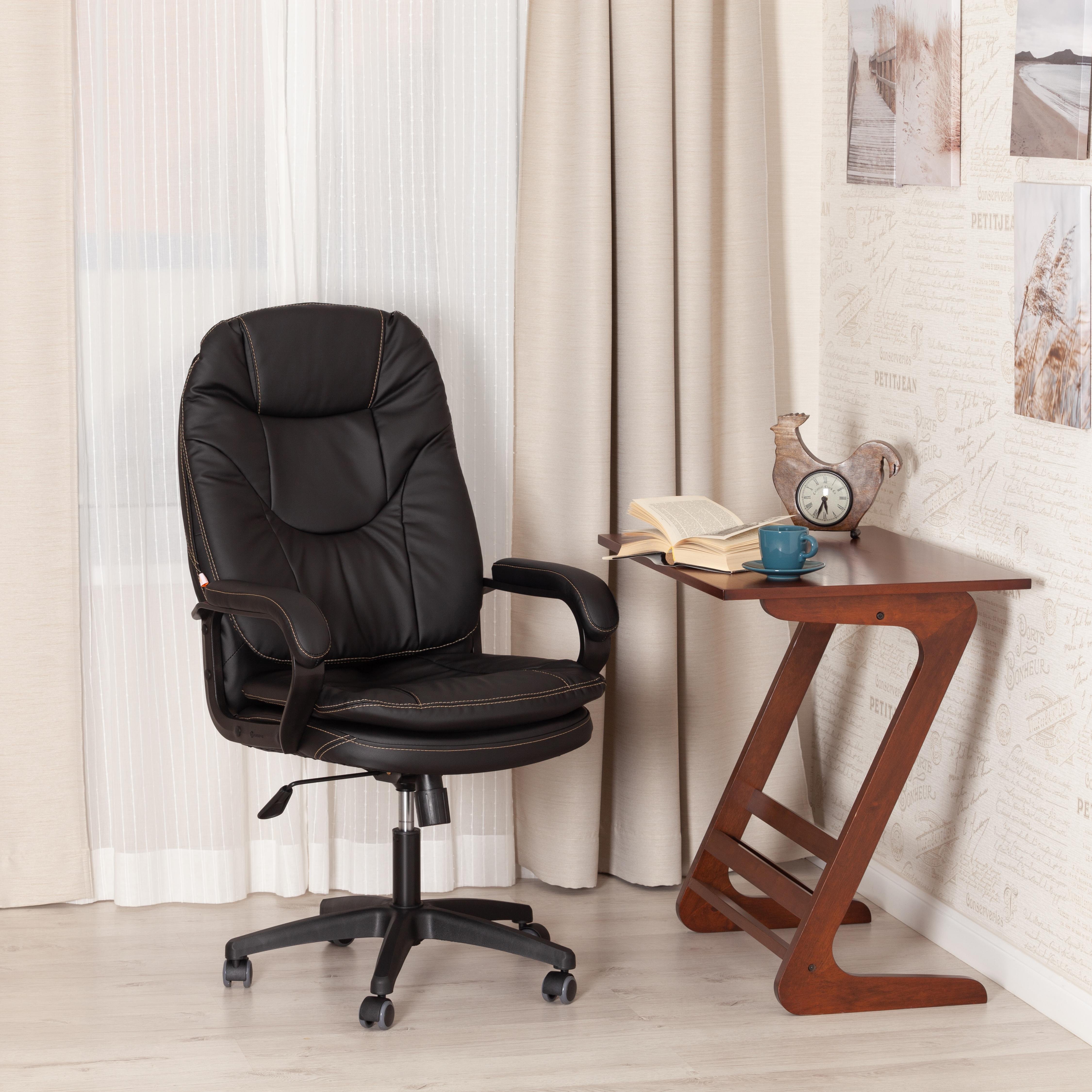 Изображение товара Компьютерное кресло TETCHAIR Комфорт Лт кож/зам черный